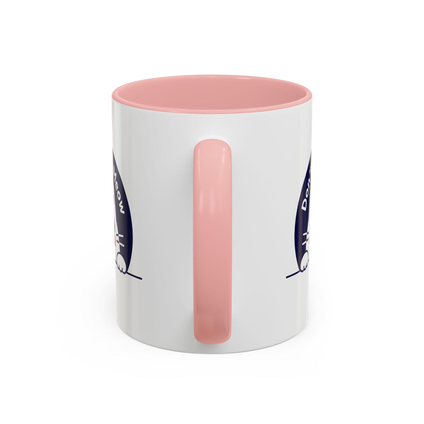 Don't Stress Meow Cat Coffee Mug — Cute Accent Ceramic Mug (11/15 oz)