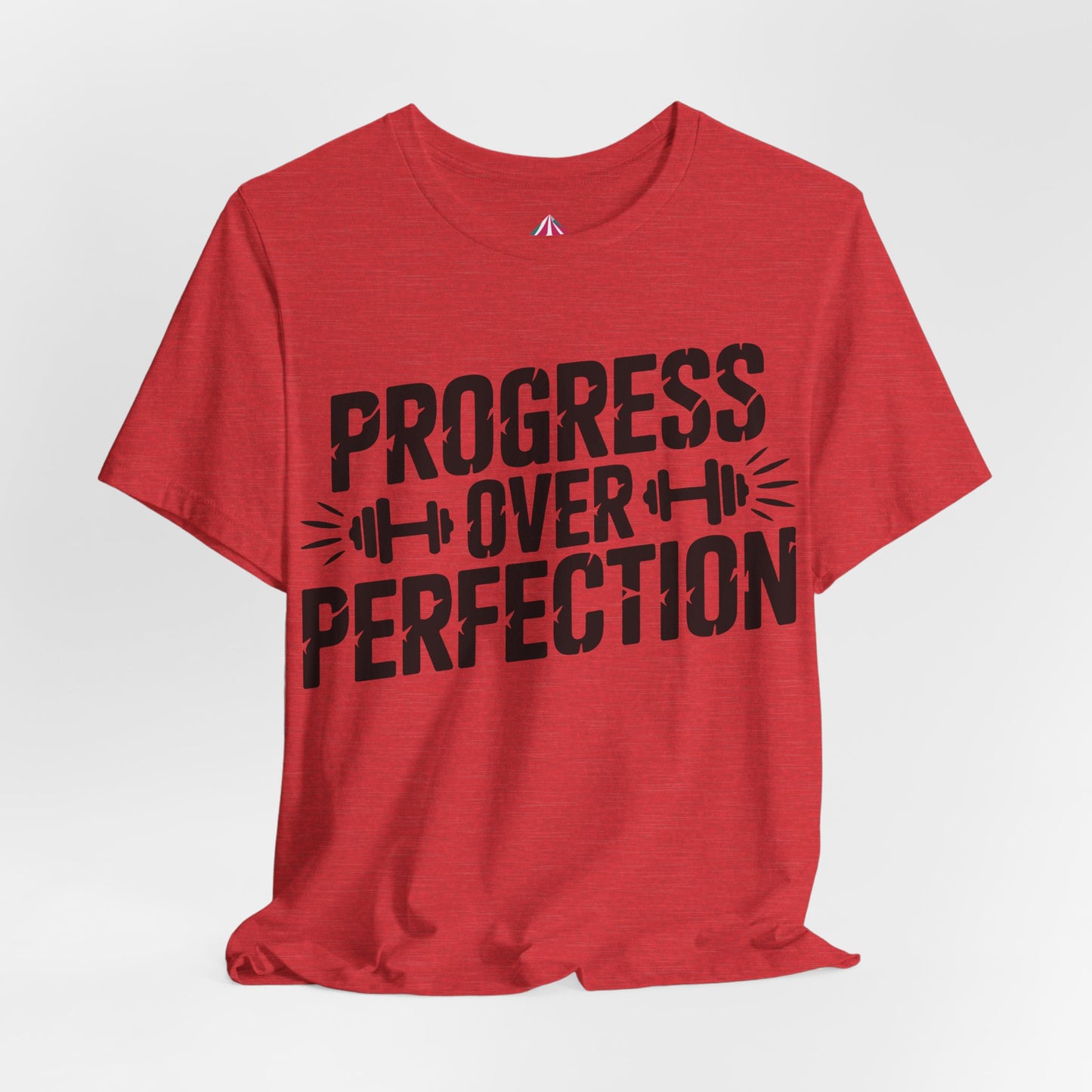 Progress Over Perfection Tee — Motivational Gym Workout T-Shirt