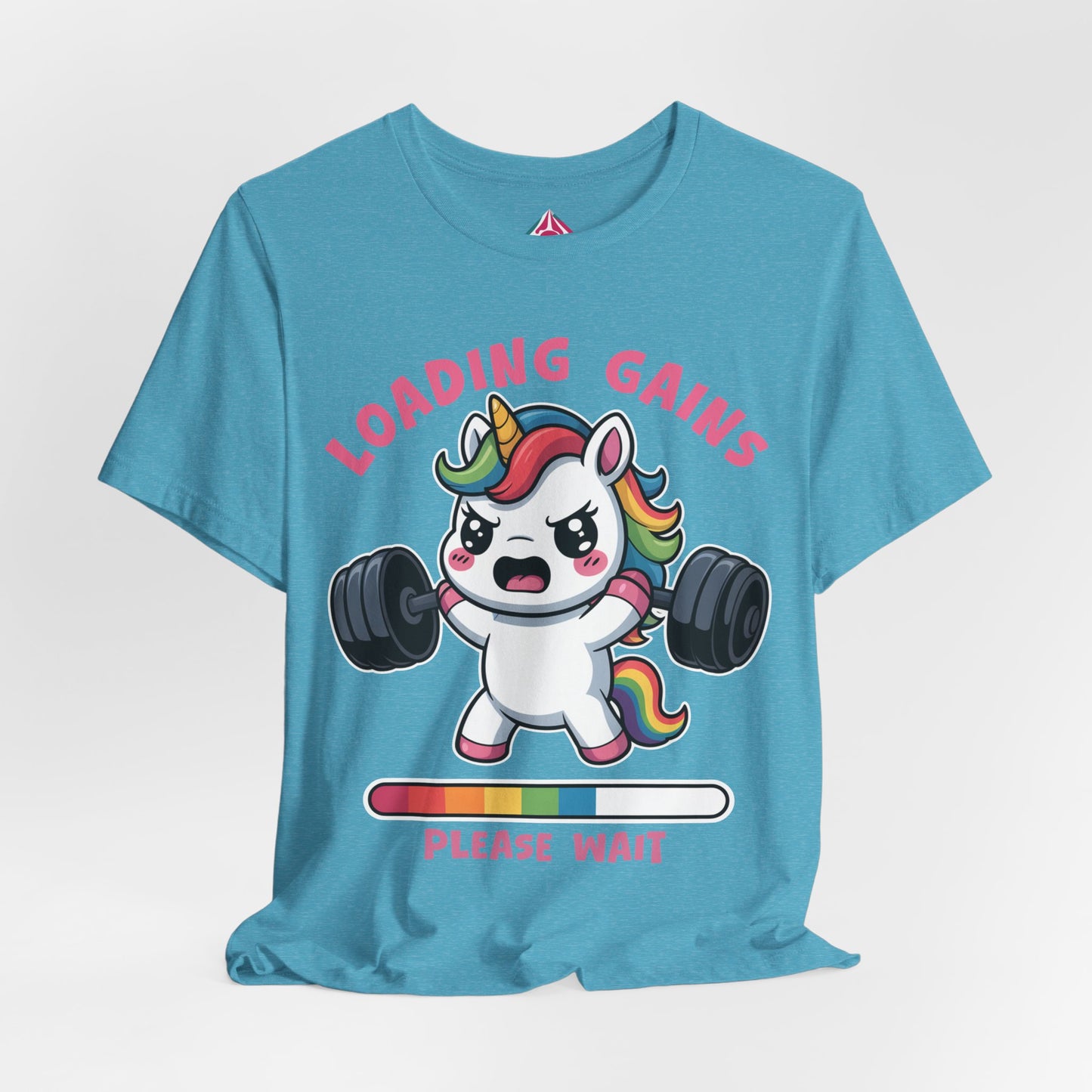 Loading Gains Please Wait Unicorn Gym T-Shirt
