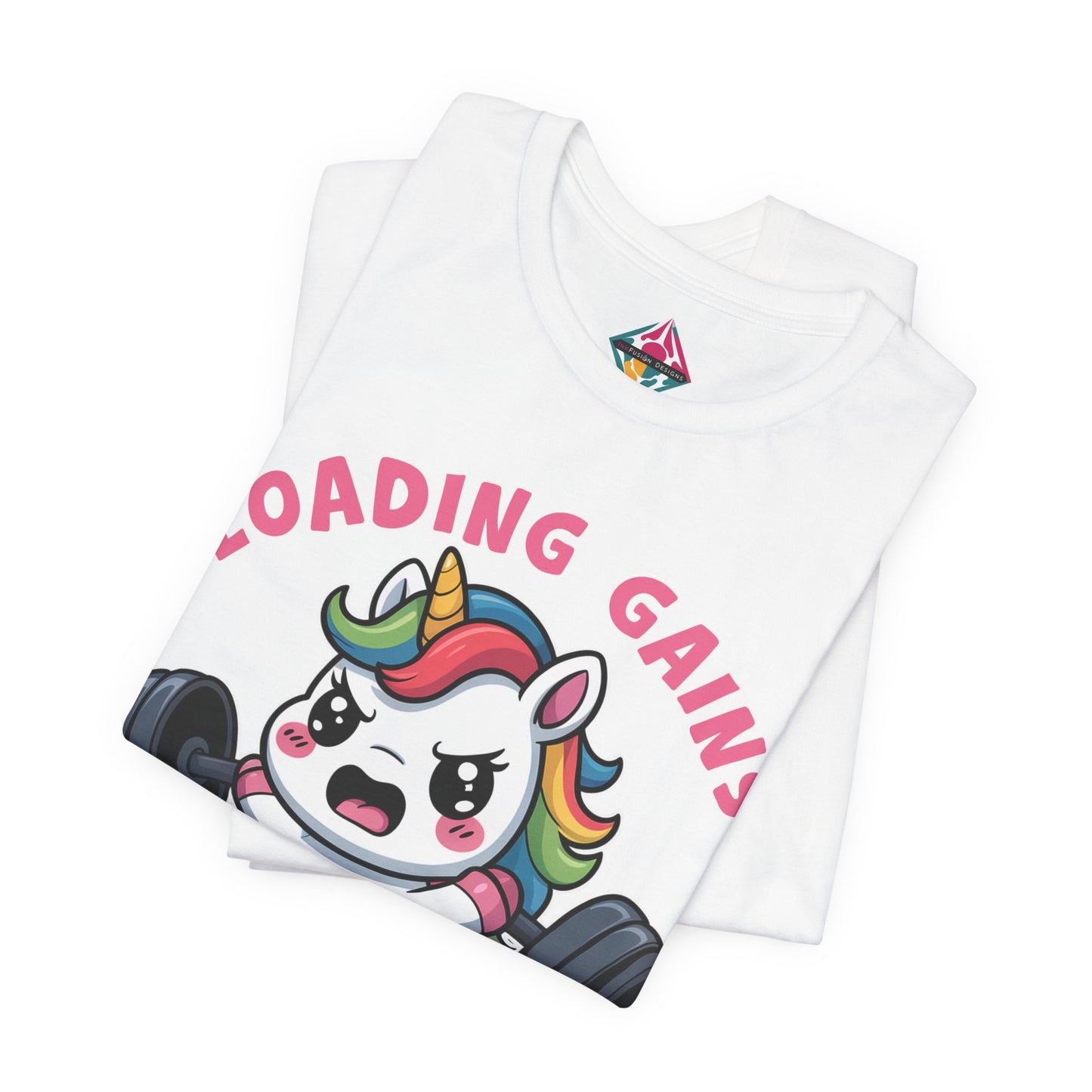 Loading Gains Please Wait Unicorn Gym T-Shirt
