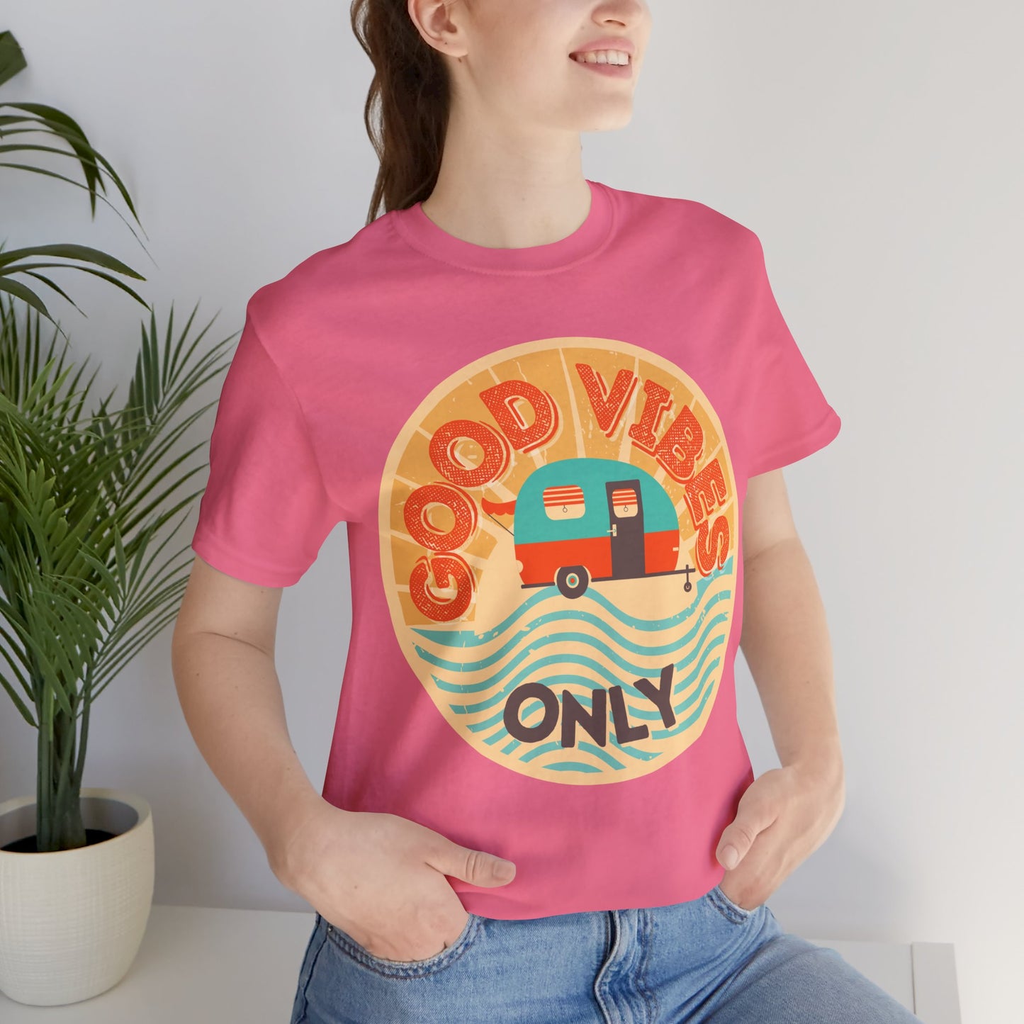 Good Vibes Only Tee - Unisex Summer T-Shirt, Casual Wear, Vacation Shirt, Festival Outfits, Gift for Friends, Travel Apparel