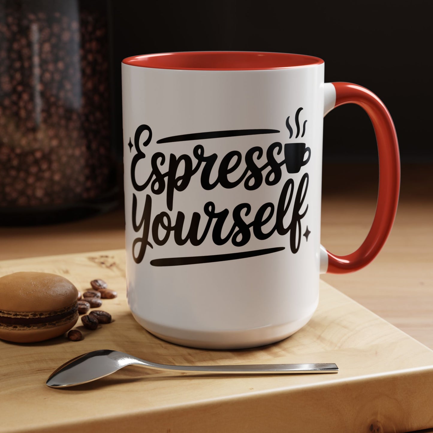Espresso Yourself Accent Coffee Mug — Funny Coffee Gift (11/15oz)