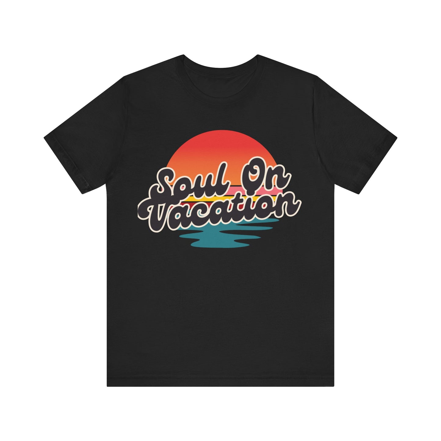 Soul On Vacation Tee, Relaxed Summer T-Shirt, Graphic Vacation Shirt, Beach Lovers Apparel, Unisex Travel T-Shirt