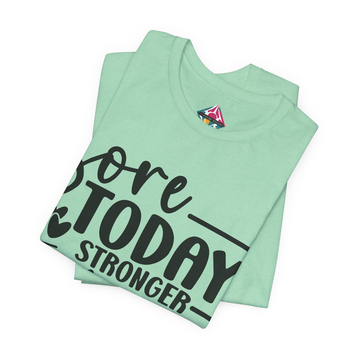 Workout T-Shirt — "Sore Today, Stronger Tomorrow" Motivational Gym Tee
