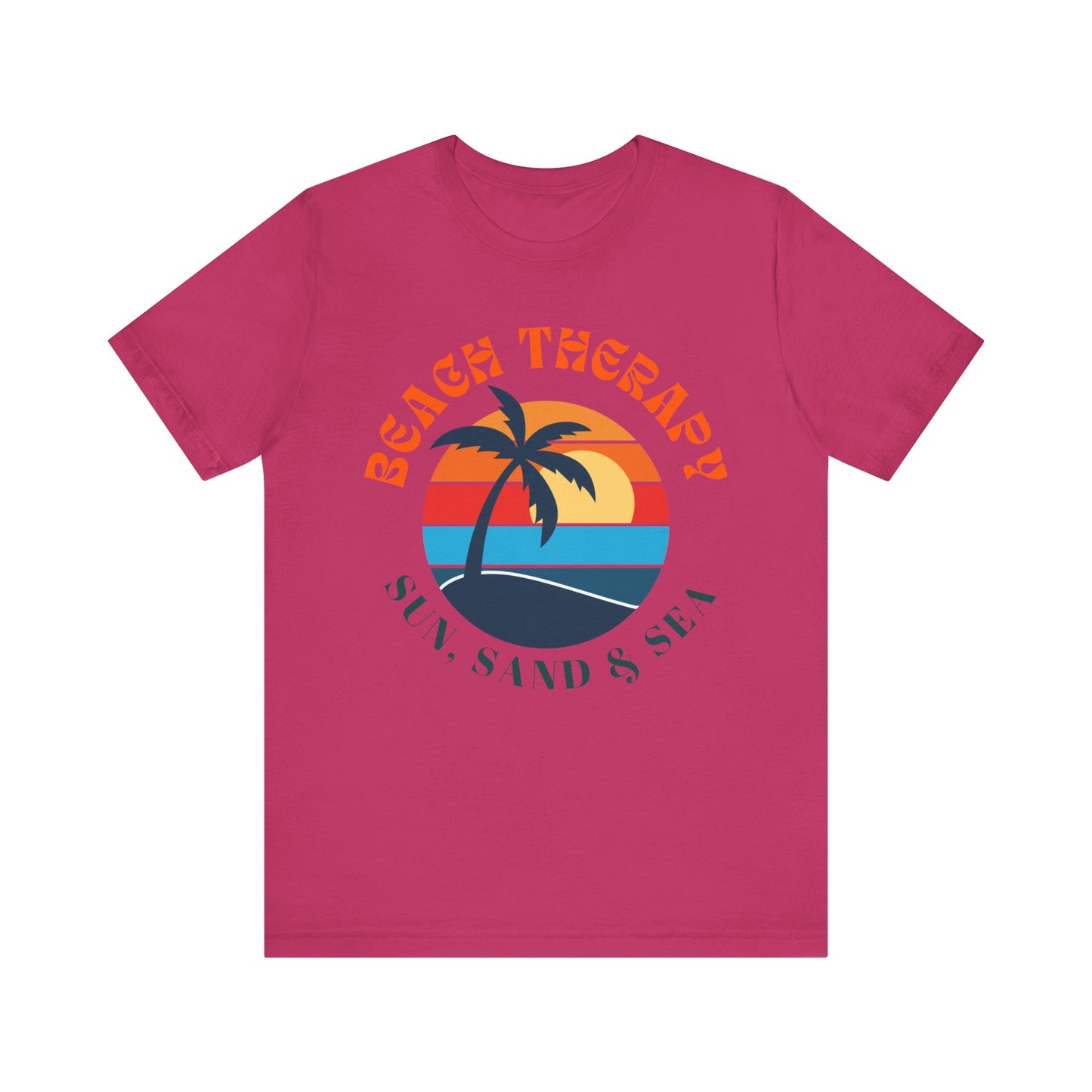 Beach Therapy Unisex Tee, Summer Vibes Shirt, Gift for Beach Lovers, Casual T-Shirt, Vacation Apparel, Fun Holidaywear