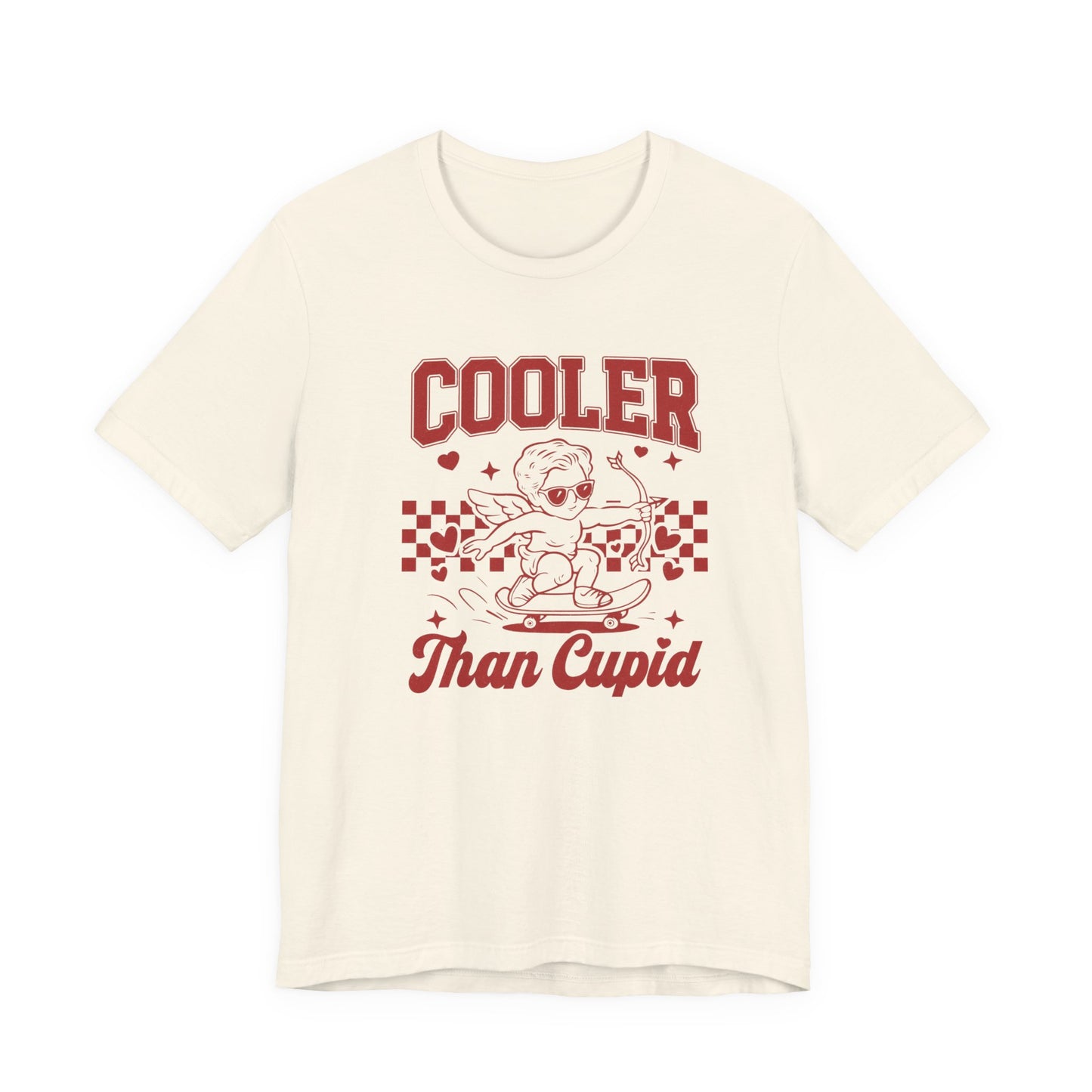 Cooler Than Cupid T‑Shirt — Retro Skater Valentine Tee