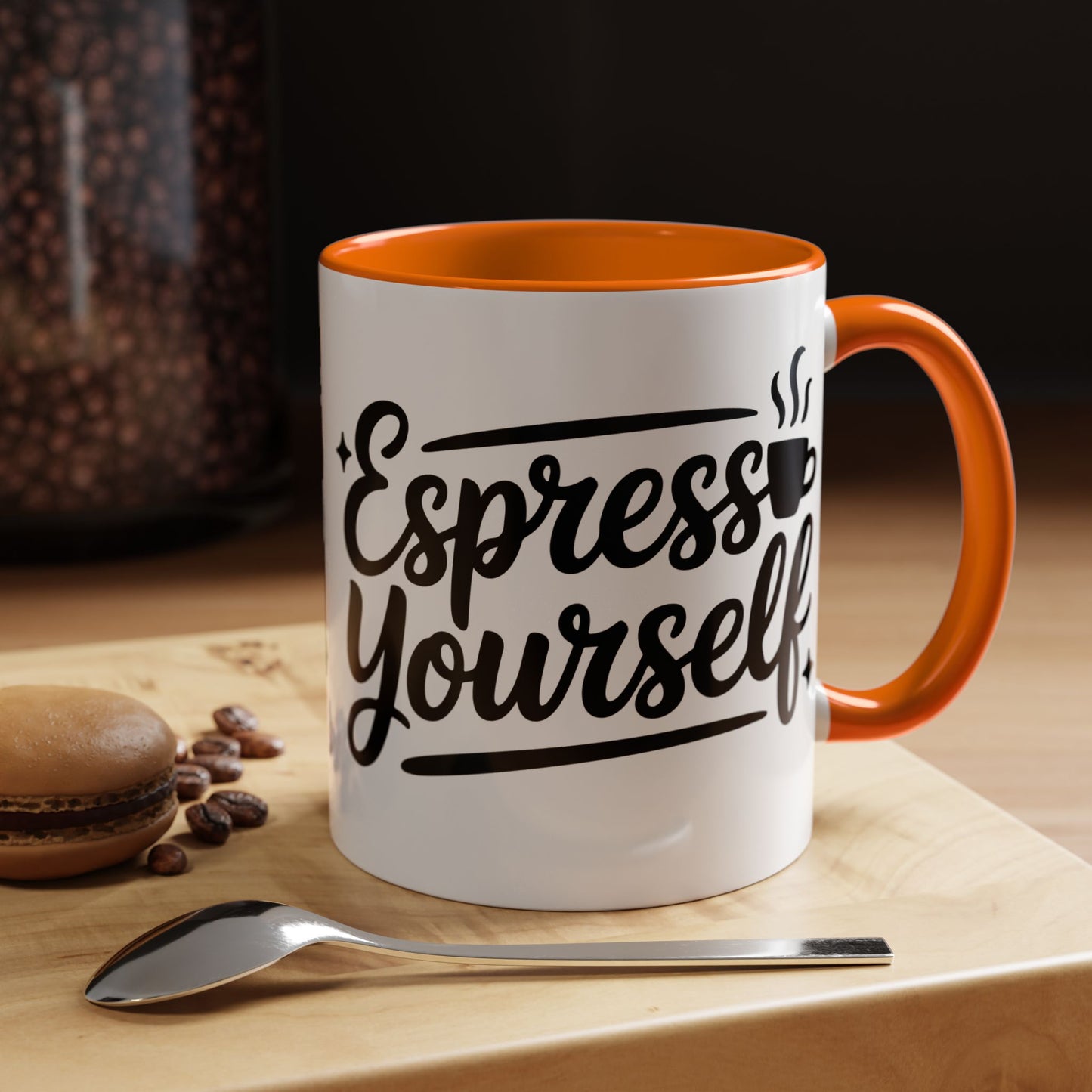 Espresso Yourself Accent Coffee Mug — Funny Coffee Gift (11/15oz)