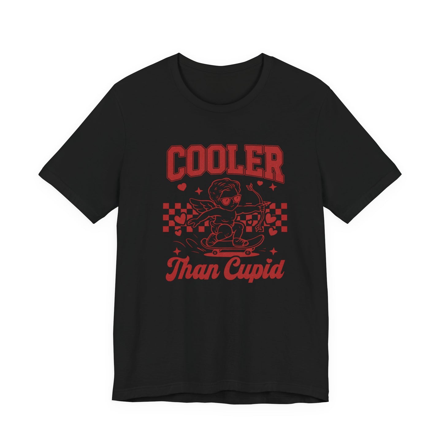 Cooler Than Cupid T‑Shirt — Retro Skater Valentine Tee