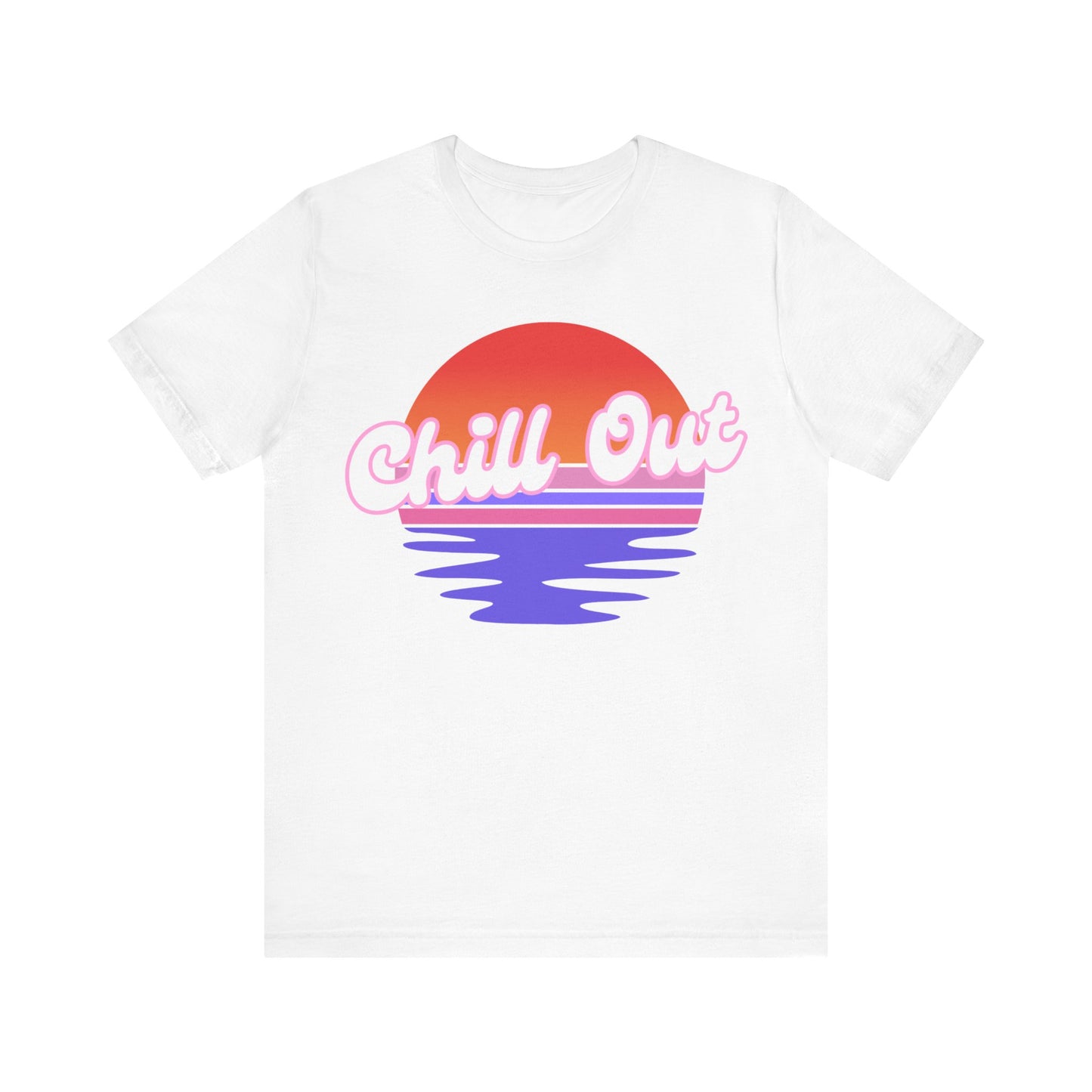 Chill Out Unisex Jersey Tee | Relaxed Vibe T-Shirt for Summer Days, Casual Wear, Beach Outfits, Gift for Friends