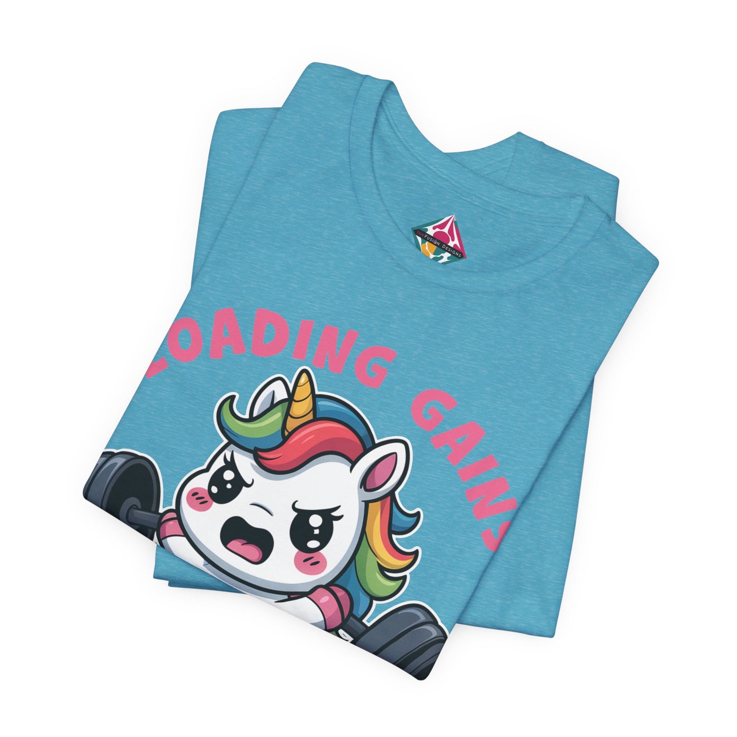 Loading Gains Please Wait Unicorn Gym T-Shirt