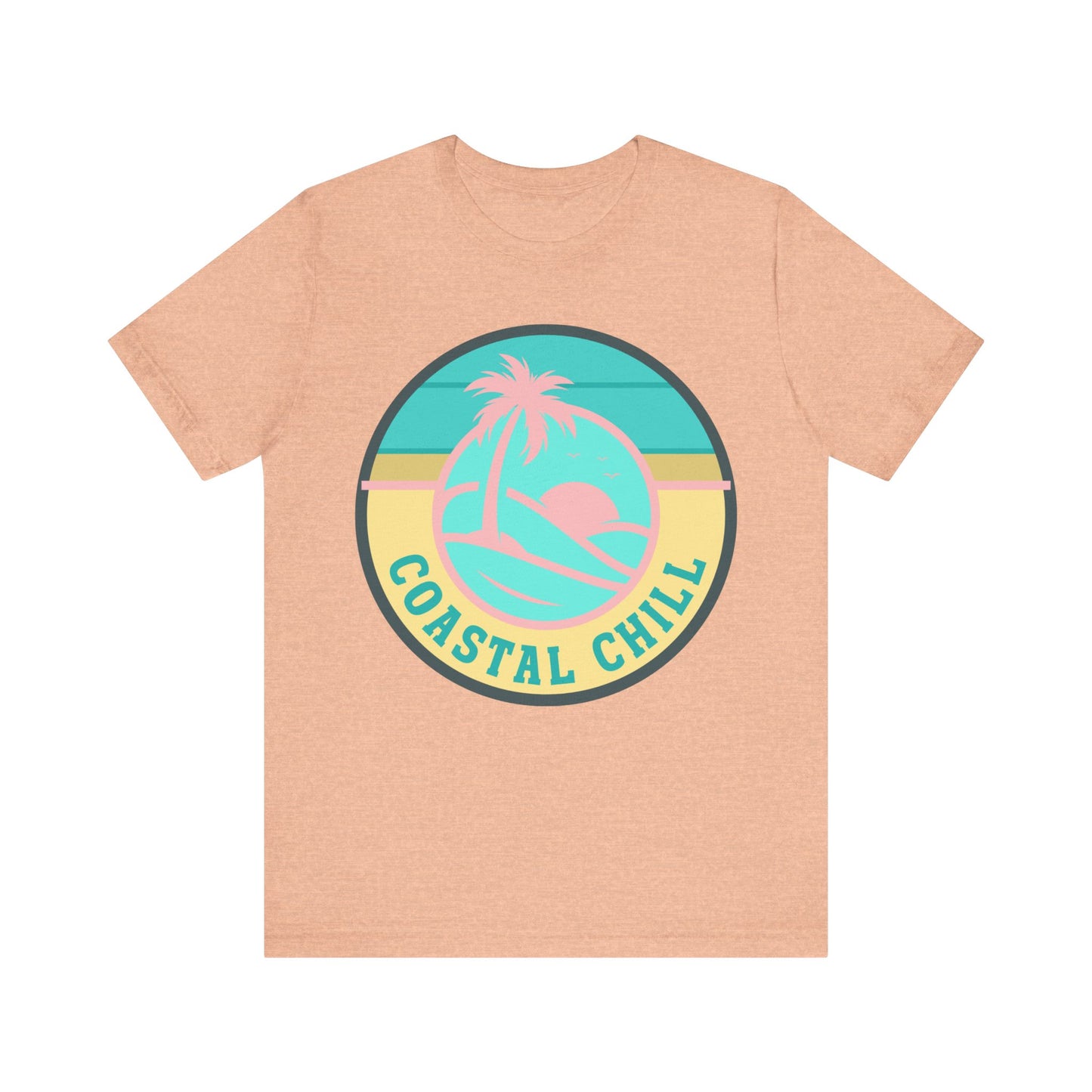 Coastal Chill Tee - Unisex Jersey Short Sleeve Shirt, Beachwear, Summer Fashion, Vacation Apparel, Graphic Tee, Relaxed Style