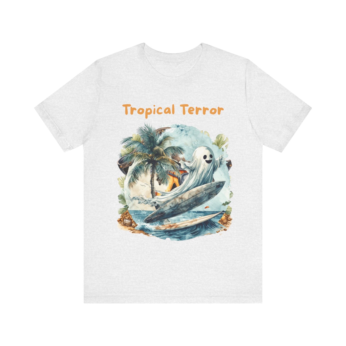 Tropical Terror Graphic Tee | Beach Vibes Shirt, Unisex Short Sleeve Shirt, Surfing Gift, Tropical Summer Tee, Fun Casual Wear