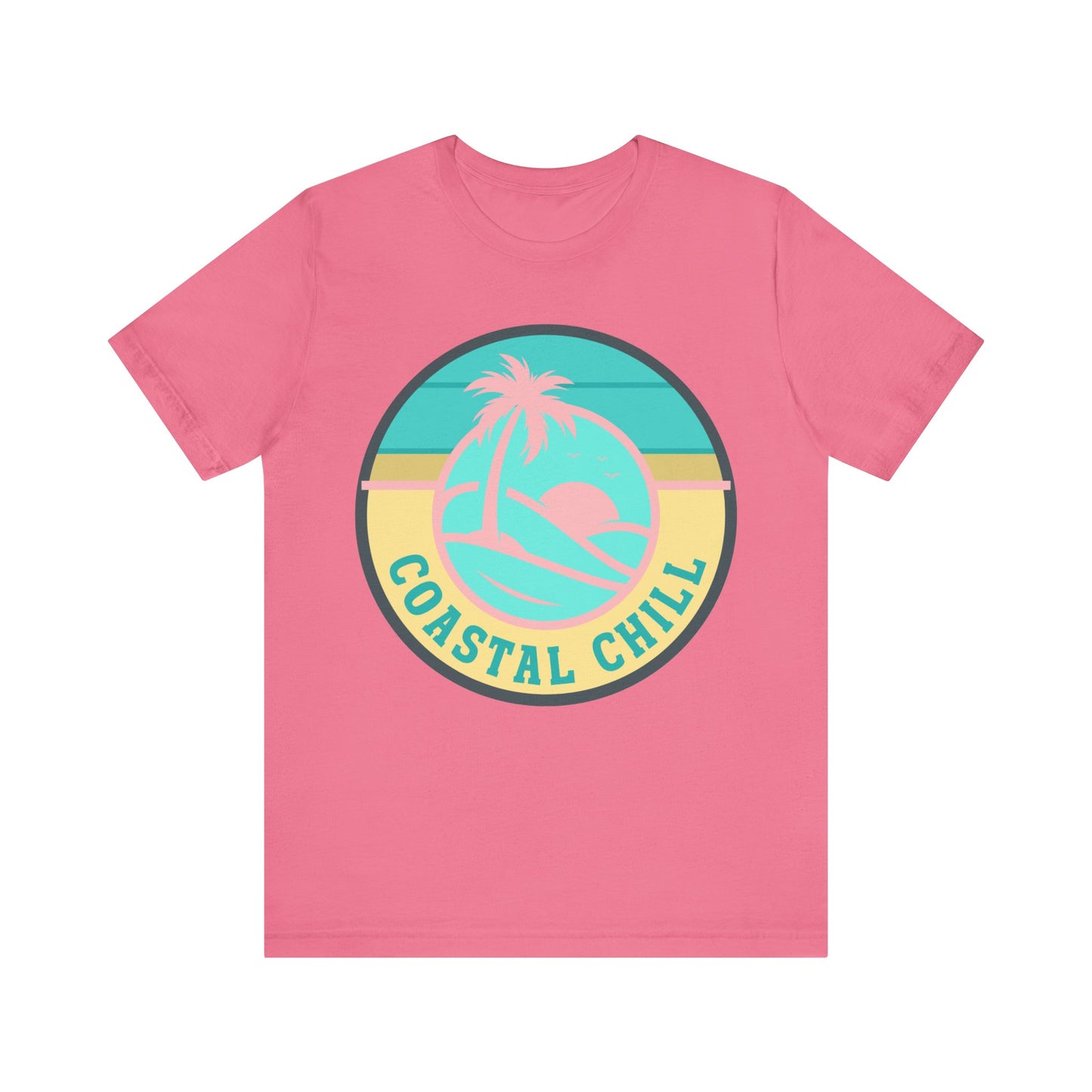 Coastal Chill Tee - Unisex Jersey Short Sleeve Shirt, Beachwear, Summer Fashion, Vacation Apparel, Graphic Tee, Relaxed Style