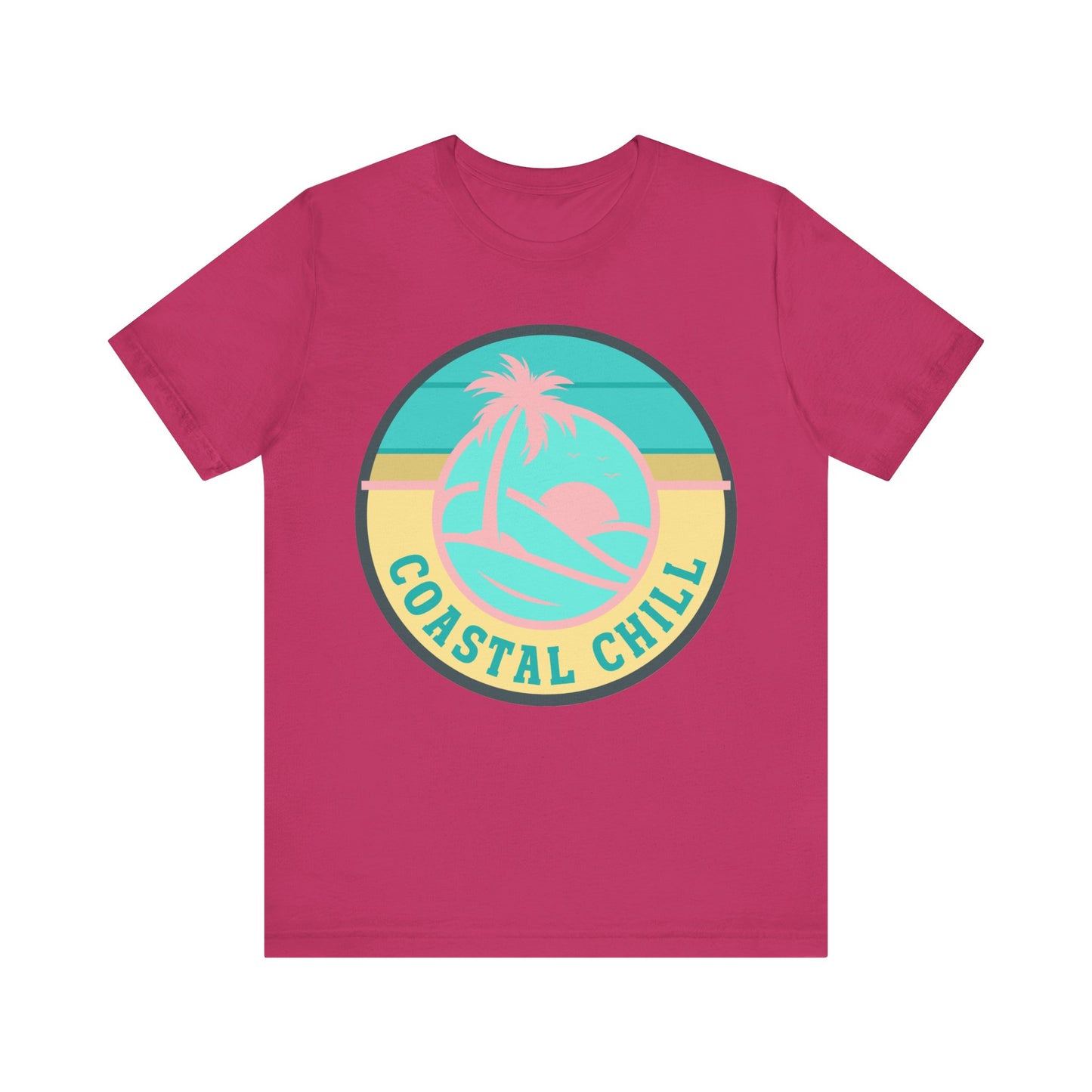 Coastal Chill Tee - Unisex Jersey Short Sleeve Shirt, Beachwear, Summer Fashion, Vacation Apparel, Graphic Tee, Relaxed Style