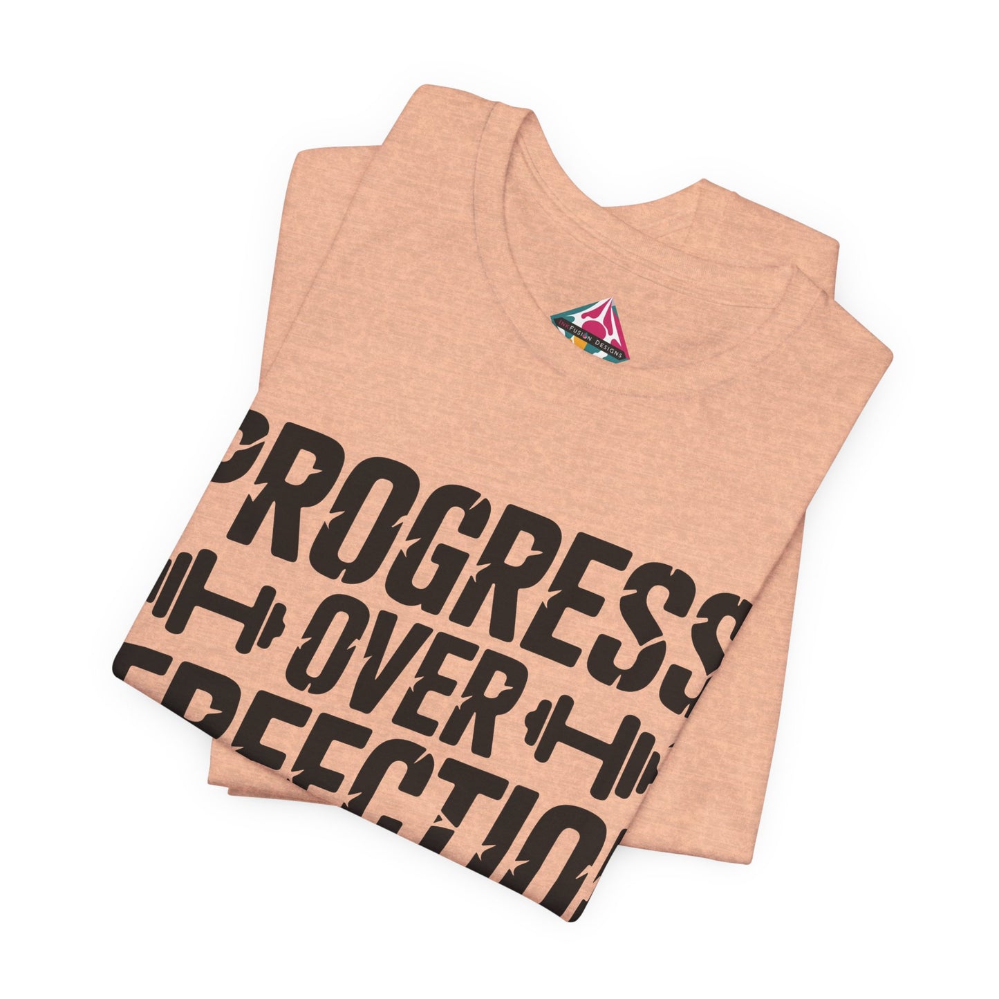 Progress Over Perfection Tee — Motivational Gym Workout T-Shirt