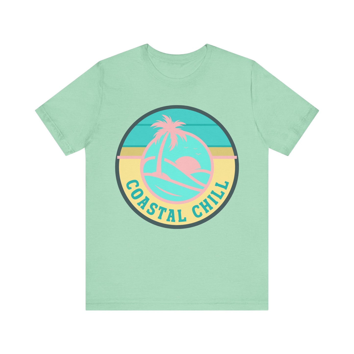 Coastal Chill Tee - Unisex Jersey Short Sleeve Shirt, Beachwear, Summer Fashion, Vacation Apparel, Graphic Tee, Relaxed Style
