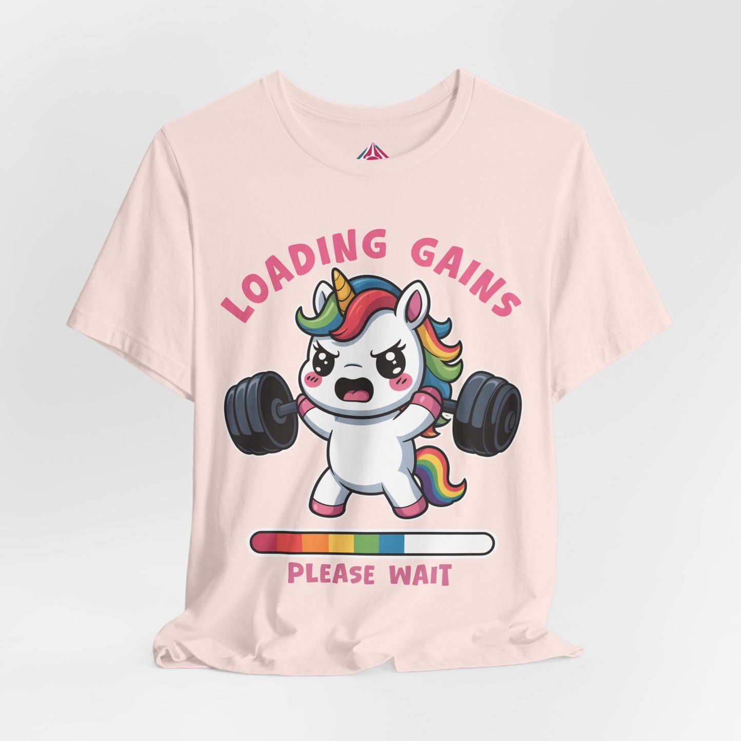 Loading Gains Please Wait Unicorn Gym T-Shirt