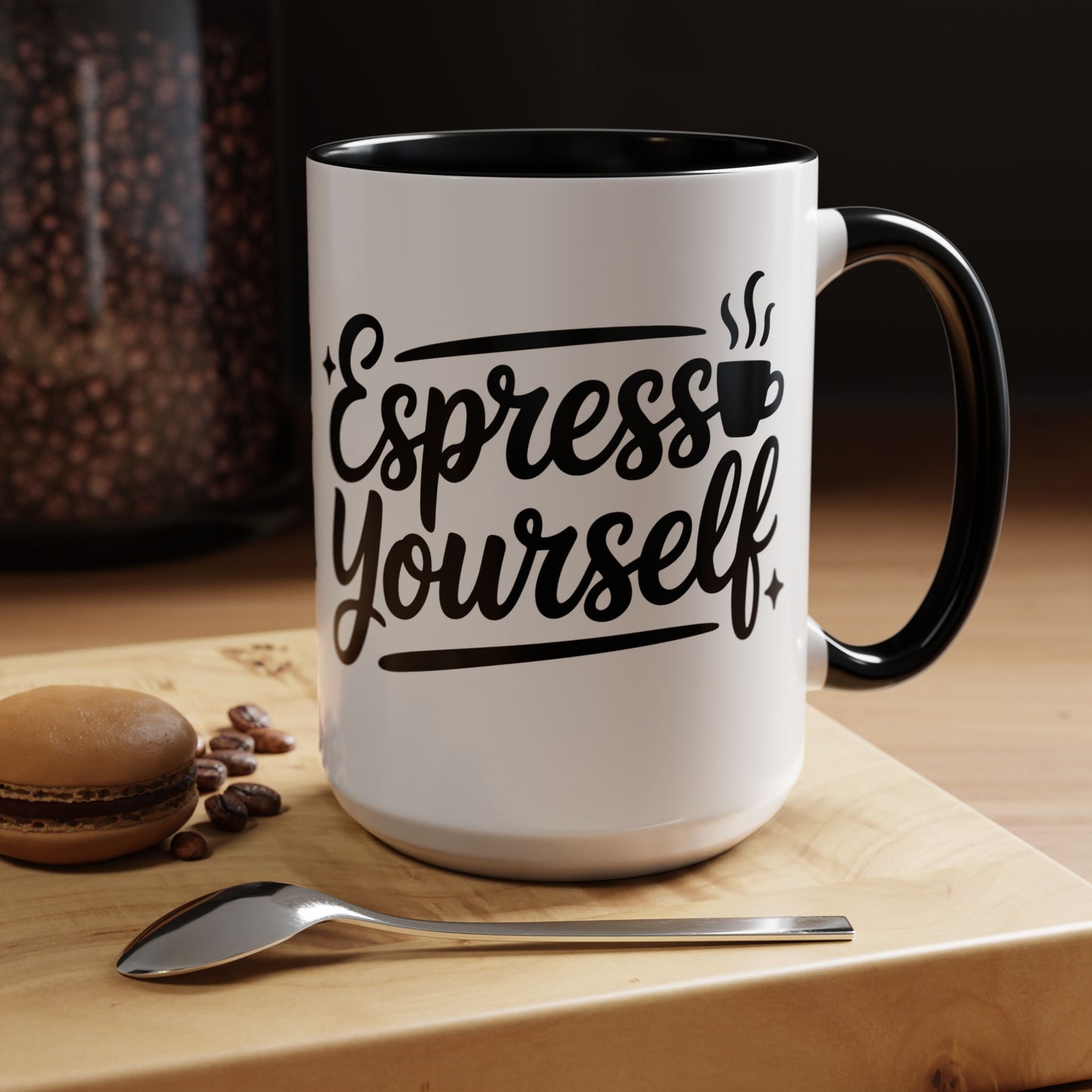 Espresso Yourself Accent Coffee Mug — Funny Coffee Gift (11/15oz)