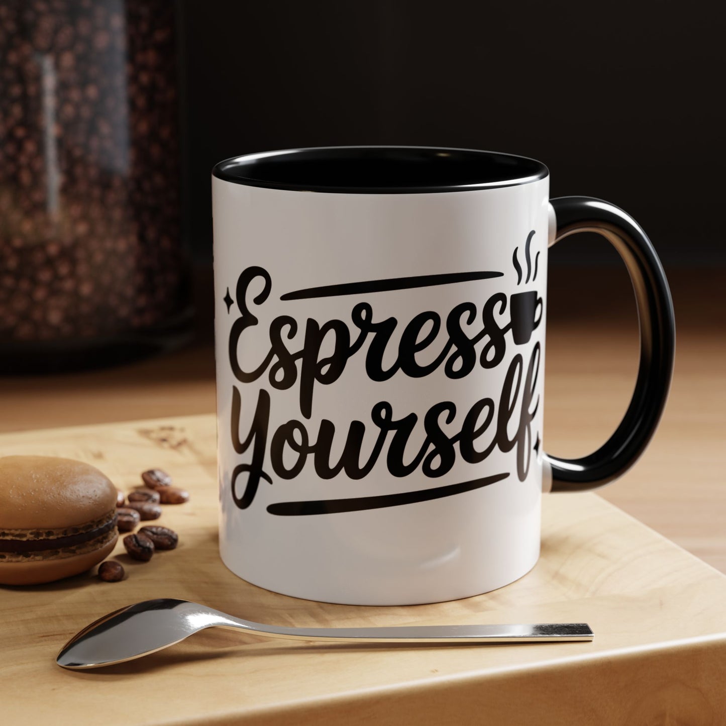 Espresso Yourself Accent Coffee Mug — Funny Coffee Gift (11/15oz)