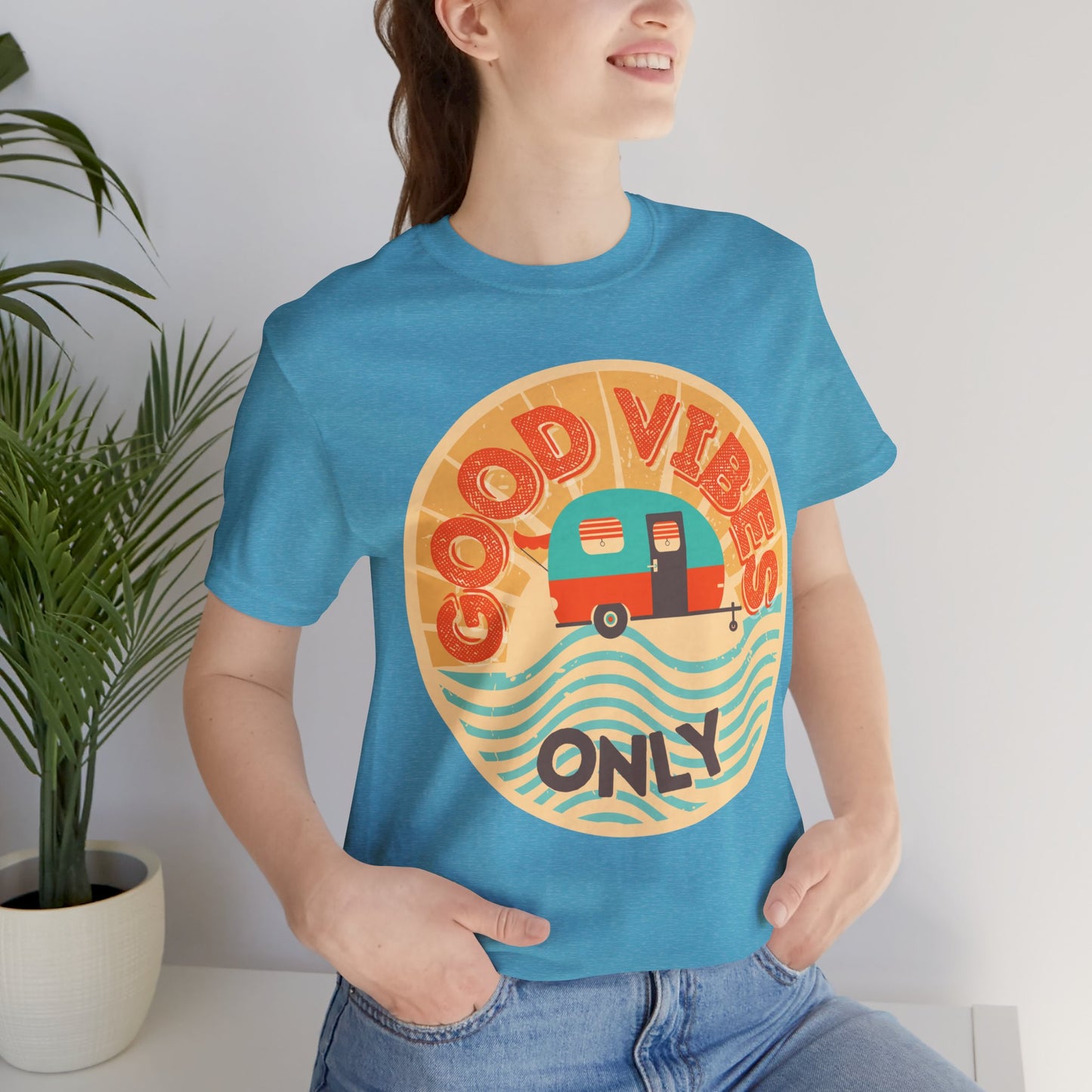 Good Vibes Only Tee - Unisex Summer T-Shirt, Casual Wear, Vacation Shirt, Festival Outfits, Gift for Friends, Travel Apparel