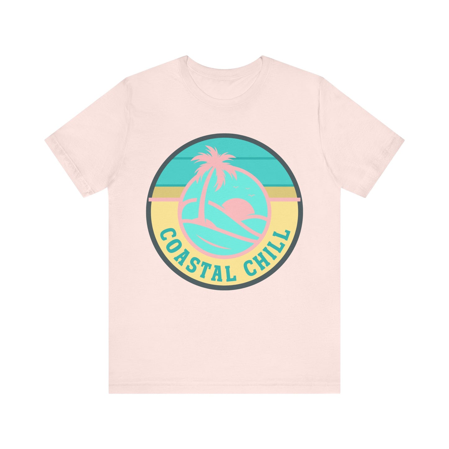 Coastal Chill Tee - Unisex Jersey Short Sleeve Shirt, Beachwear, Summer Fashion, Vacation Apparel, Graphic Tee, Relaxed Style