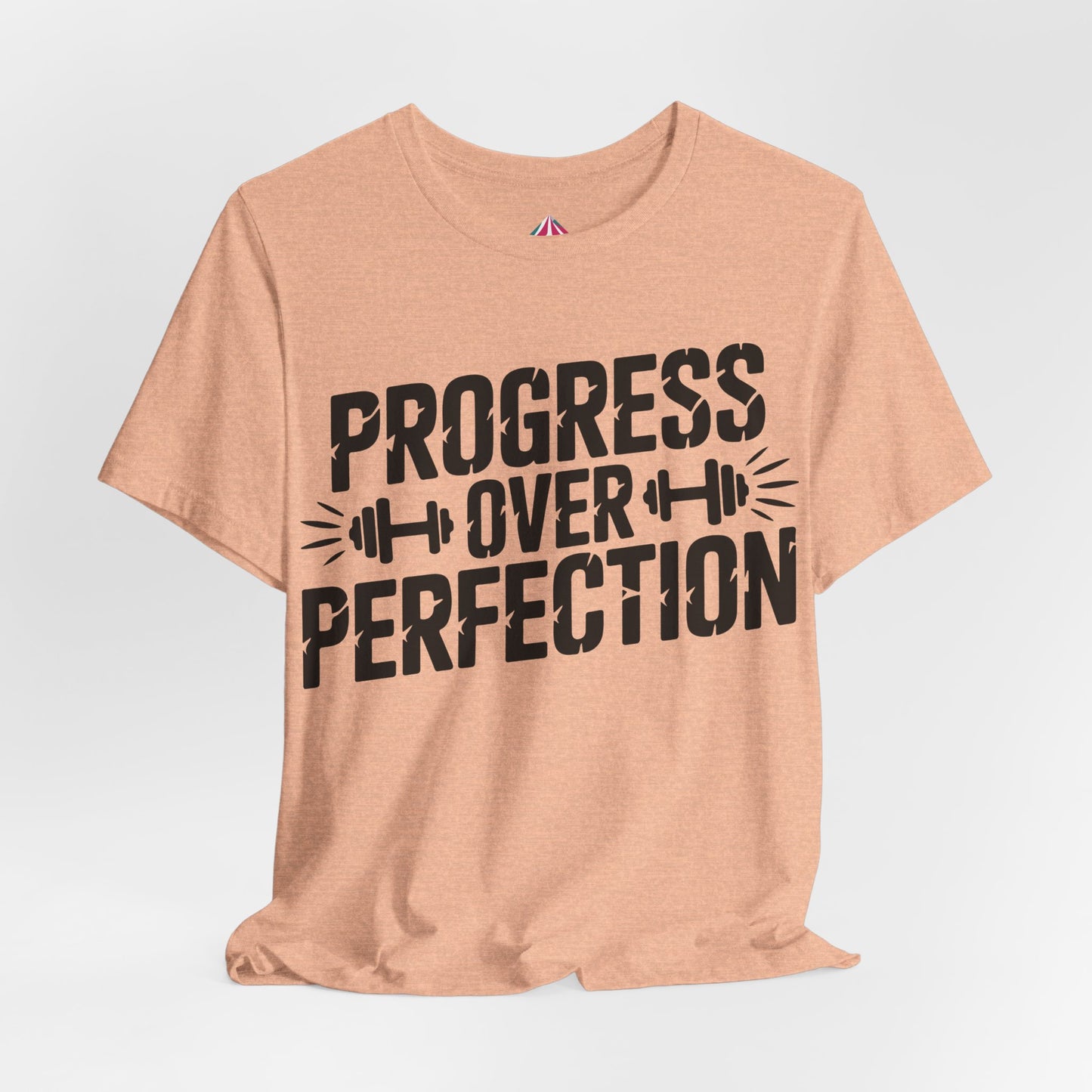 Progress Over Perfection Tee — Motivational Gym Workout T-Shirt