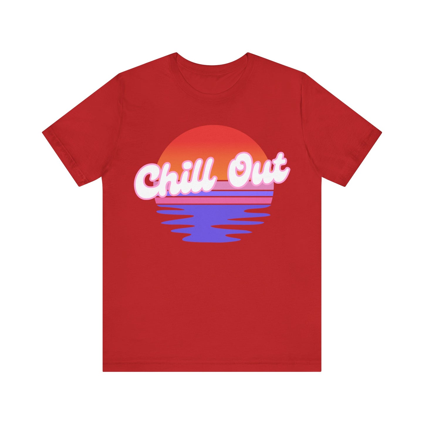 Chill Out Unisex Jersey Tee | Relaxed Vibe T-Shirt for Summer Days, Casual Wear, Beach Outfits, Gift for Friends