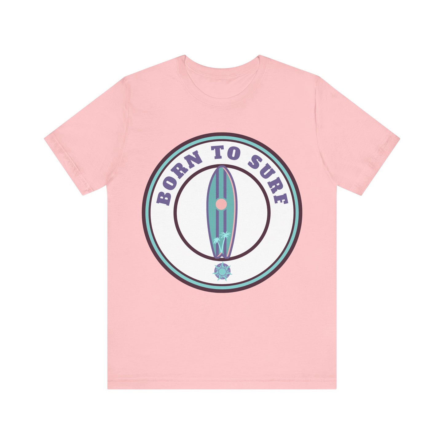 Surf Vibes Unisex Tee | Born to Surf Graphic T-Shirt, Beachwear, Gift for Surfers, Casual Music Festival Top, Summertime Style