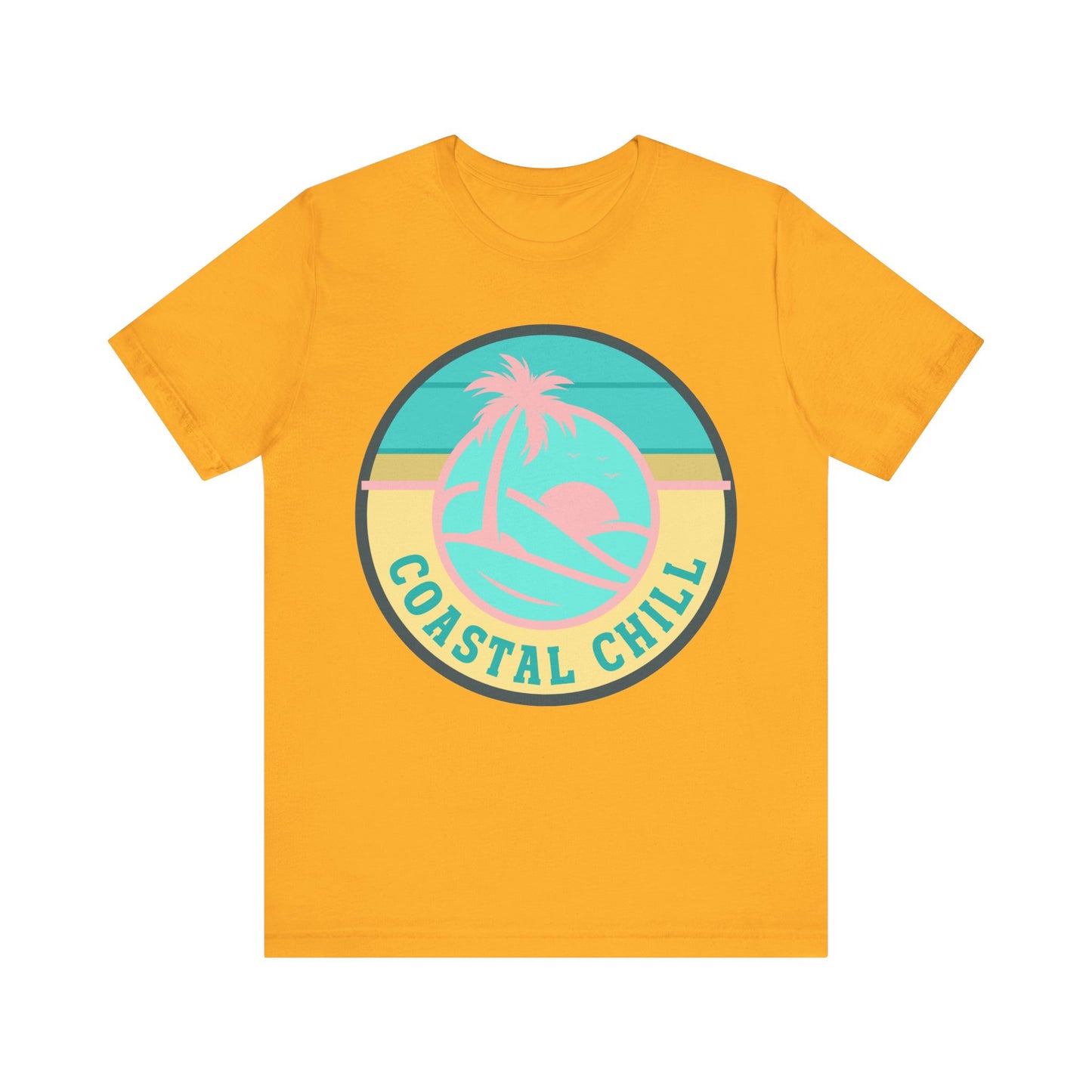 Coastal Chill Tee - Unisex Jersey Short Sleeve Shirt, Beachwear, Summer Fashion, Vacation Apparel, Graphic Tee, Relaxed Style