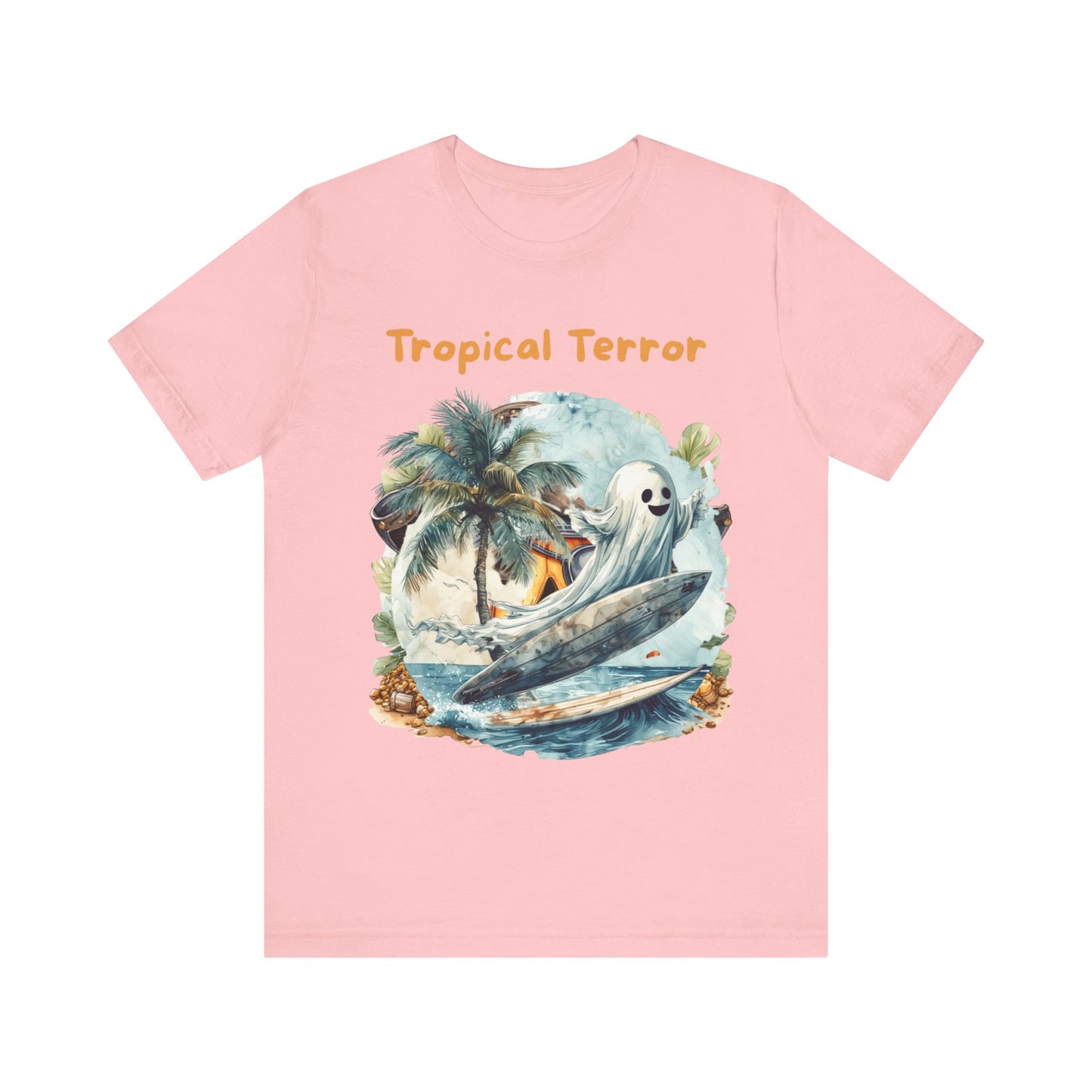 Tropical Terror Graphic Tee | Beach Vibes Shirt, Unisex Short Sleeve Shirt, Surfing Gift, Tropical Summer Tee, Fun Casual Wear