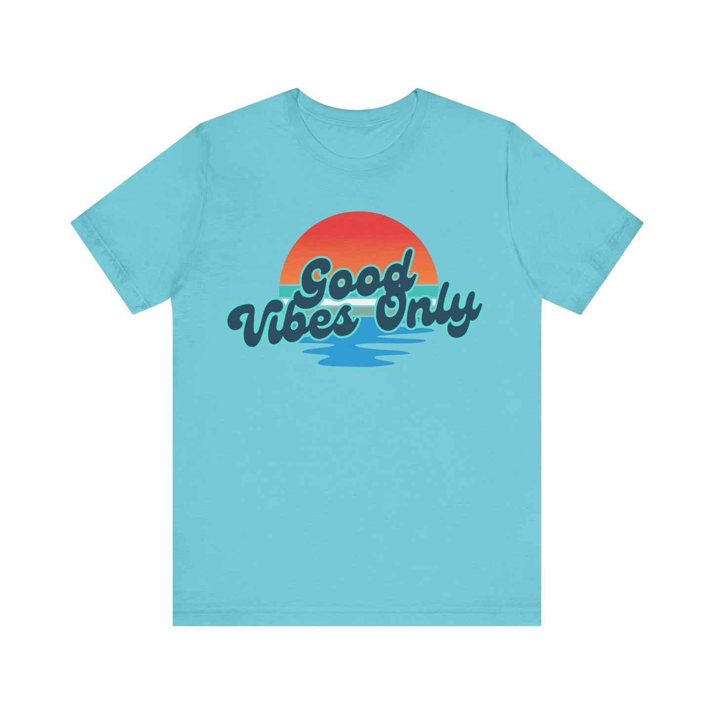 Good Vibes Only Unisex Jersey Tee, Summer T-Shirt, Beachwear, Casual Outfit, Gift for Friends, Positive Vibe Shirt