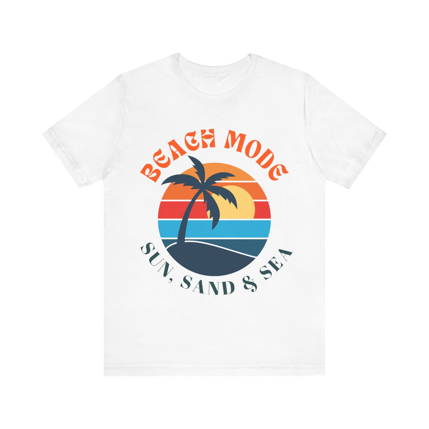 Beach Mode Unisex Jersey Tee - Perfect for Summer, Vacation, Beach Day, Sun Lovers, Casual Wear, Gift for Him/Her