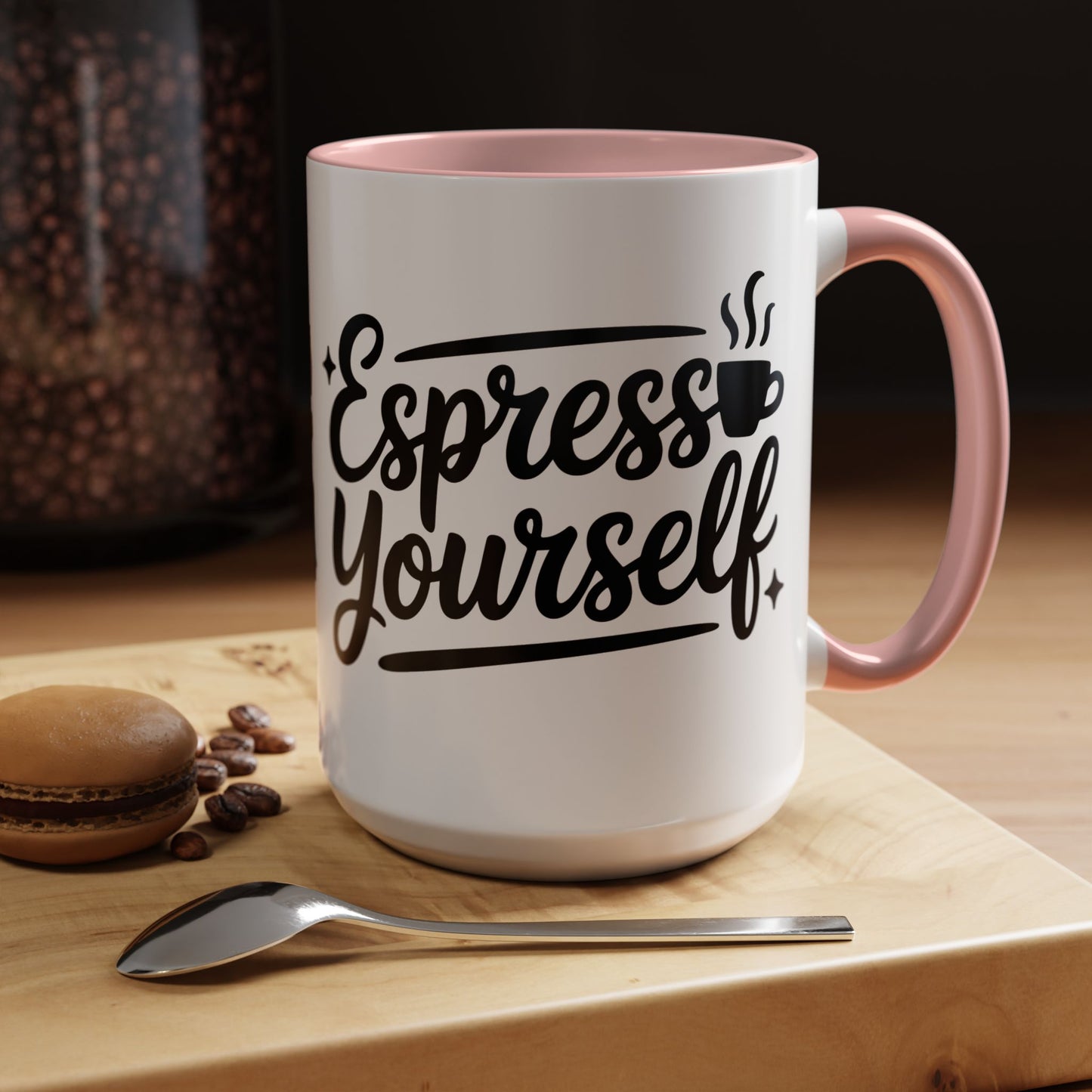 Espresso Yourself Accent Coffee Mug — Funny Coffee Gift (11/15oz)
