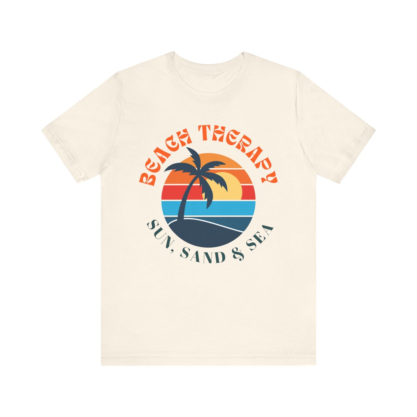 Beach Therapy Unisex Tee, Summer Vibes Shirt, Gift for Beach Lovers, Casual T-Shirt, Vacation Apparel, Fun Holidaywear