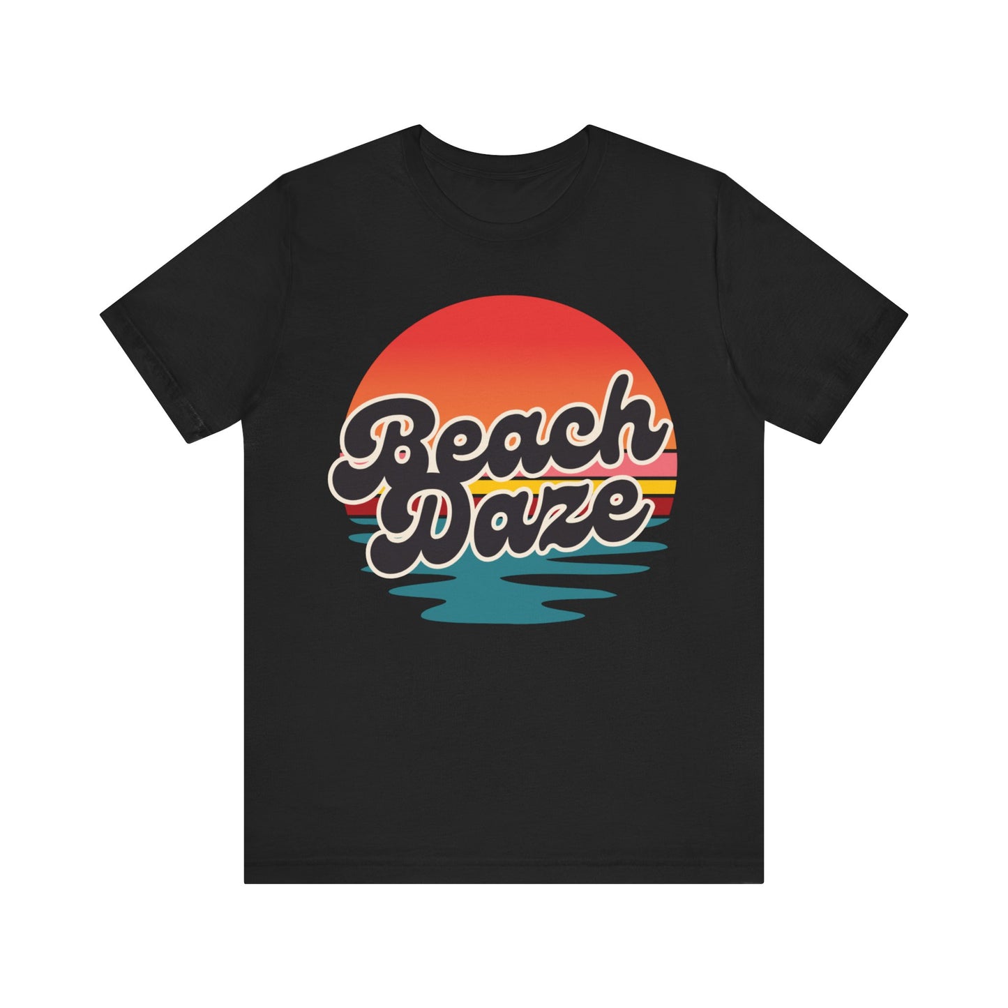 Beach Vibes Unisex Jersey Tee | Casual Summer Shirt, Beachwear, Vacation Outfit, Graphic Tee, Gift for Beach Lovers