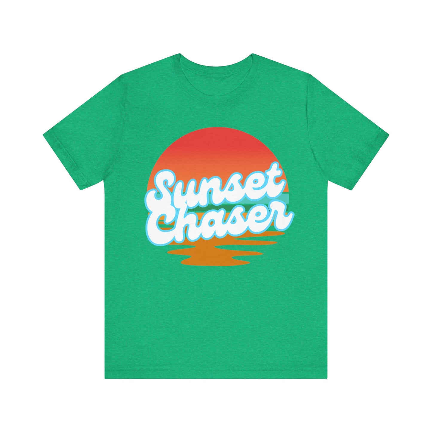 Sunset Chaser Tee - Unisex Summer T-Shirt, Relaxed Fit, Beachwear, Vacation, Gift for Sunset Lovers, Casual Graphic Tee