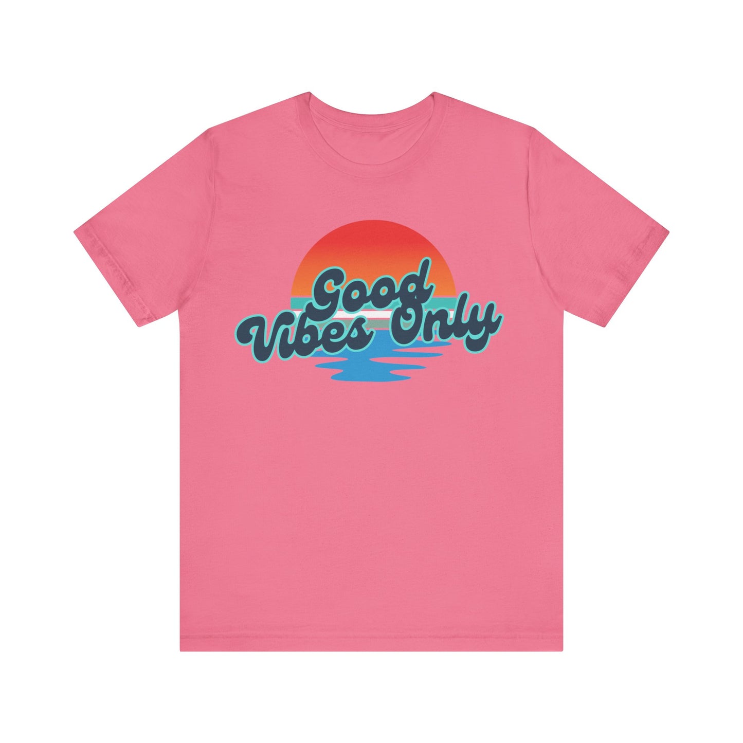 Good Vibes Only Unisex Jersey Tee, Summer T-Shirt, Beachwear, Casual Outfit, Gift for Friends, Positive Vibe Shirt