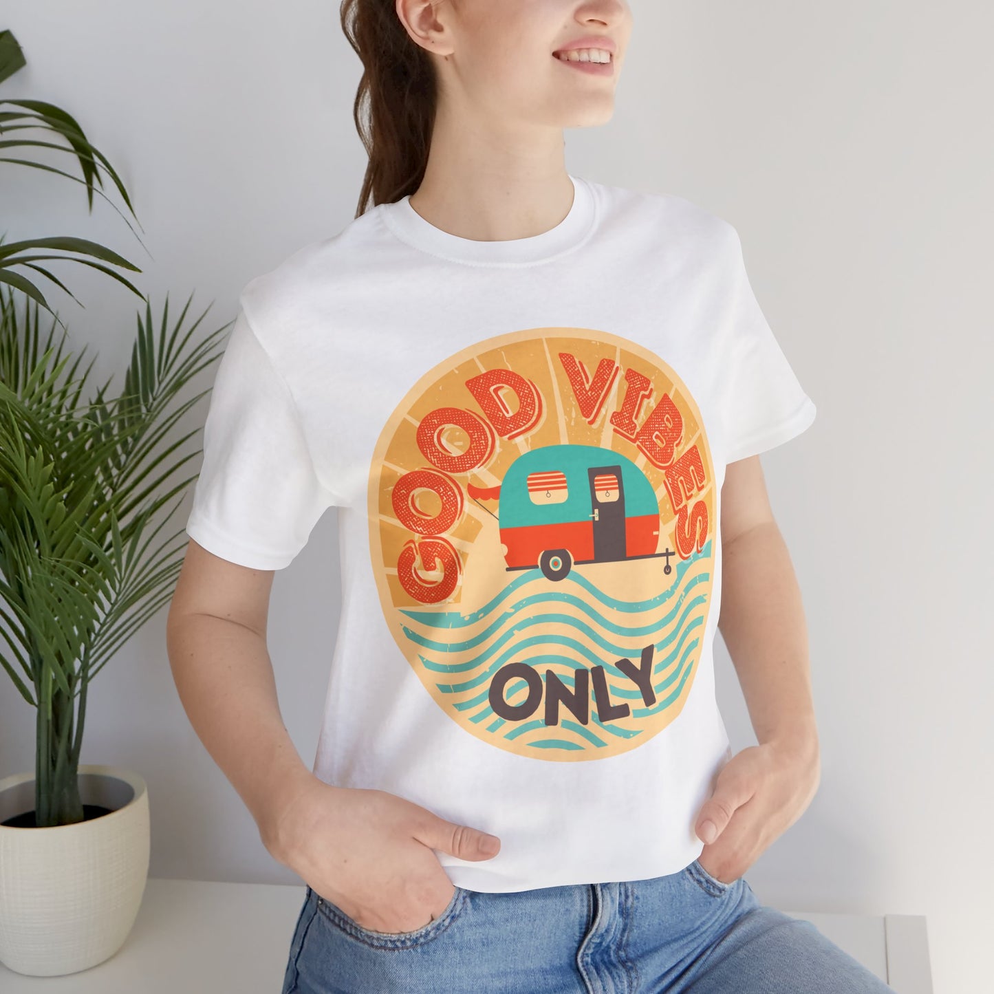 Good Vibes Only Tee - Unisex Summer T-Shirt, Casual Wear, Vacation Shirt, Festival Outfits, Gift for Friends, Travel Apparel