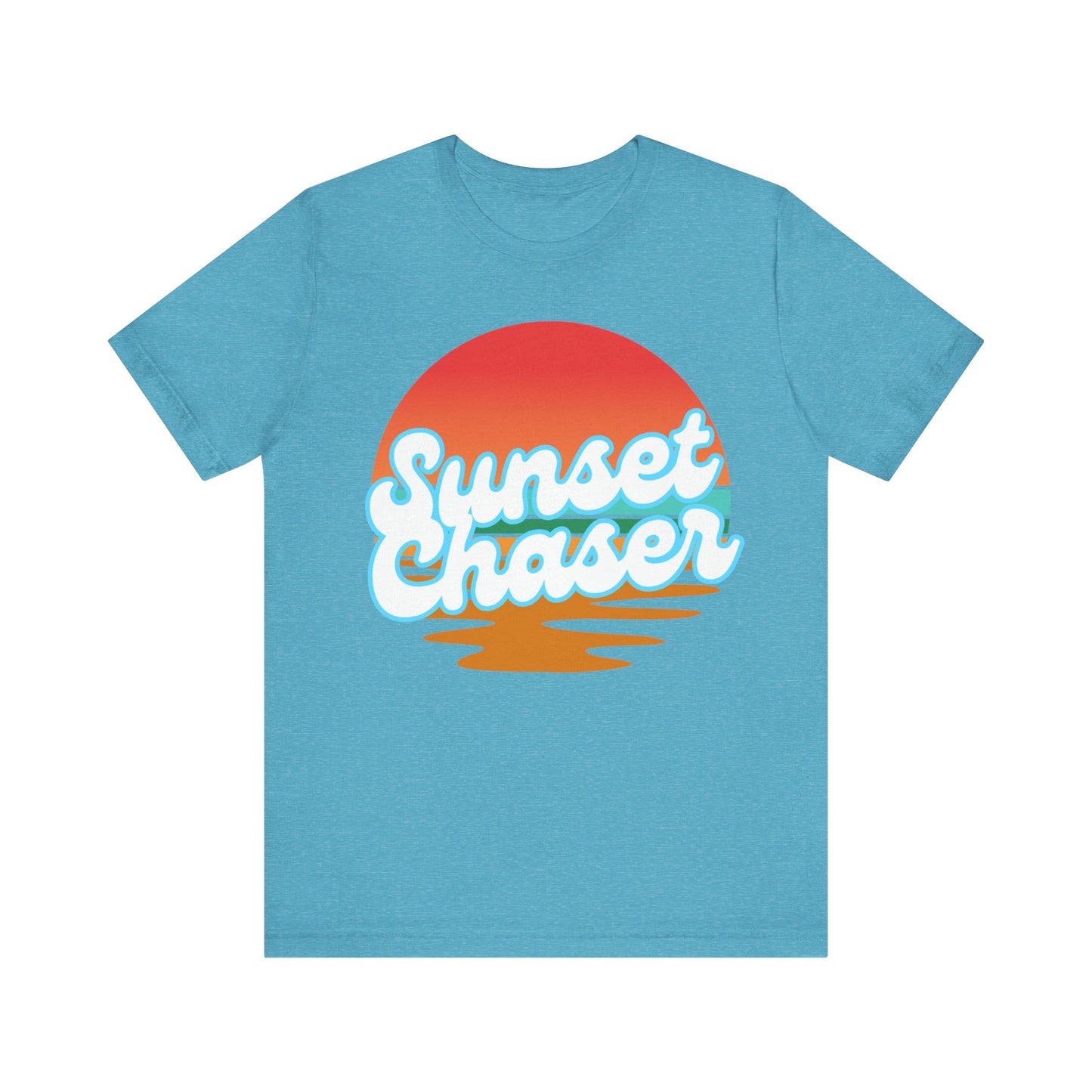 Sunset Chaser Tee - Unisex Summer T-Shirt, Relaxed Fit, Beachwear, Vacation, Gift for Sunset Lovers, Casual Graphic Tee
