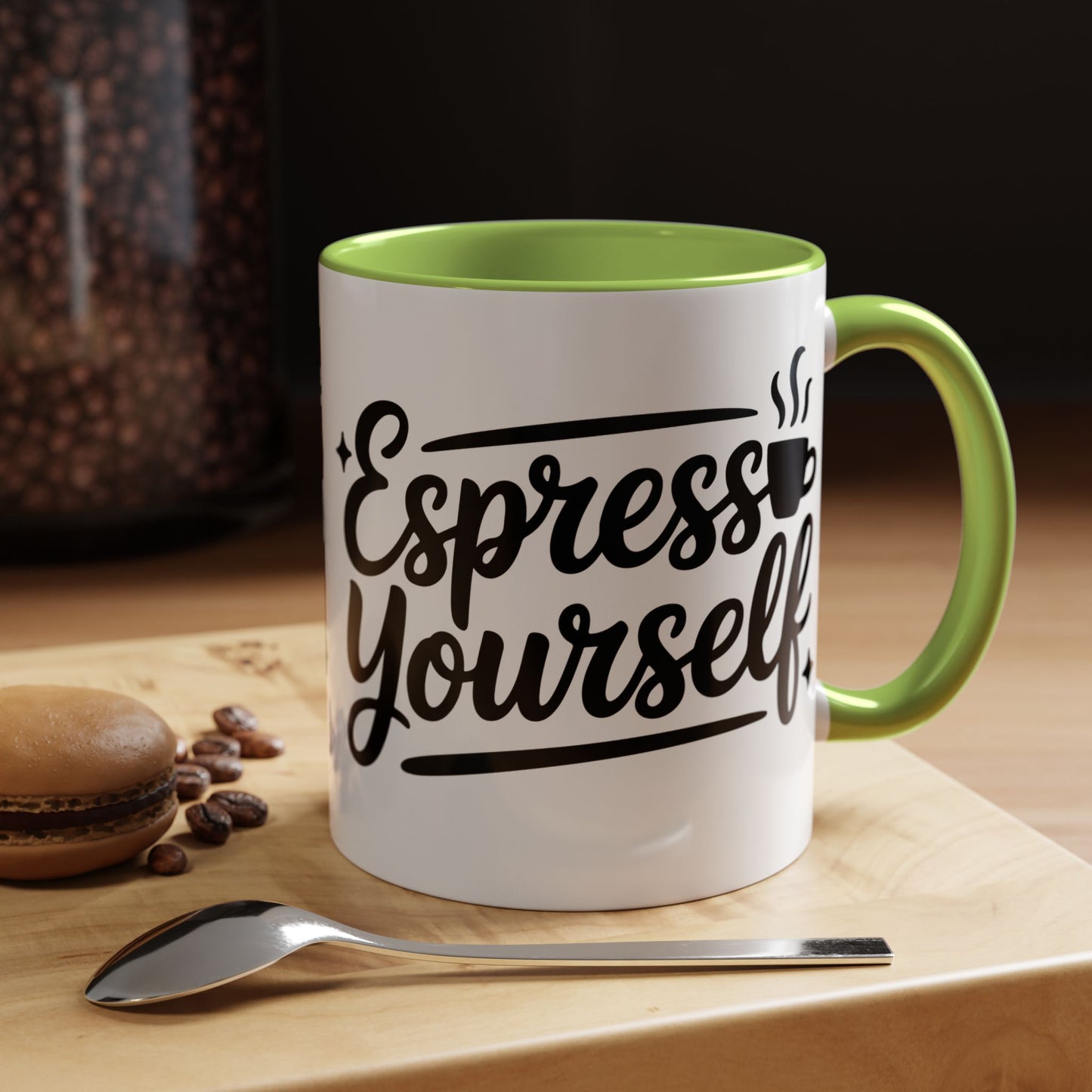 Espresso Yourself Accent Coffee Mug — Funny Coffee Gift (11/15oz)