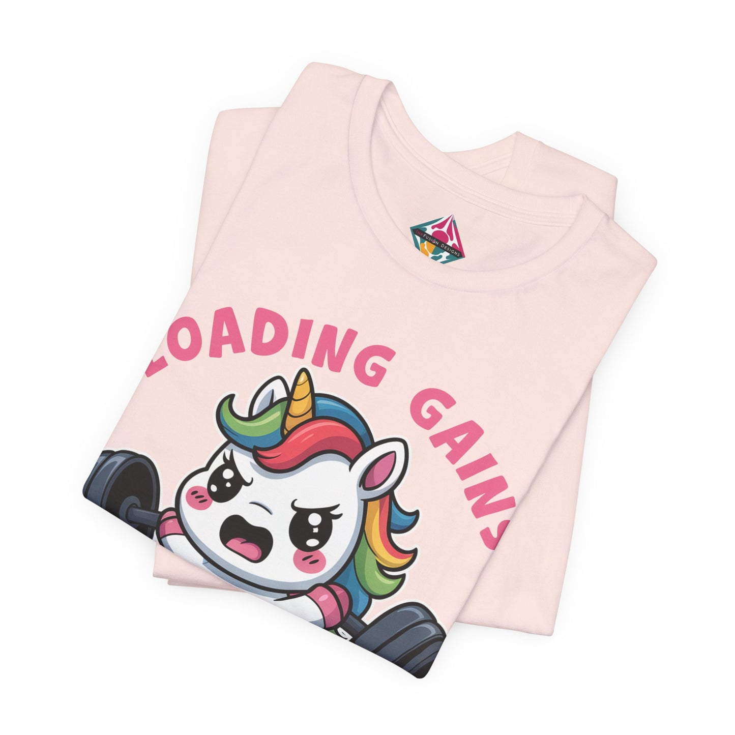 Loading Gains Please Wait Unicorn Gym T-Shirt