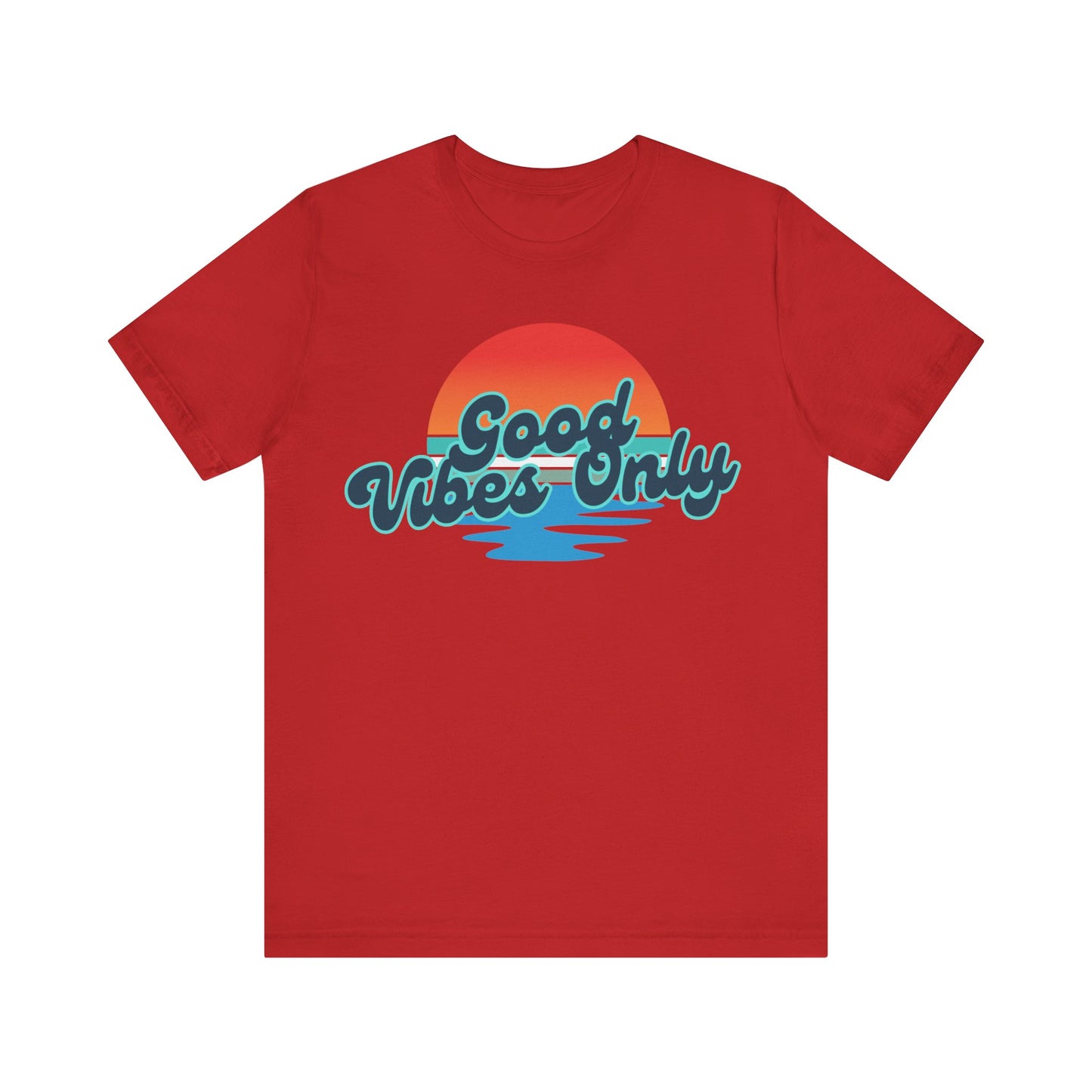 Good Vibes Only Unisex Jersey Tee, Summer T-Shirt, Beachwear, Casual Outfit, Gift for Friends, Positive Vibe Shirt