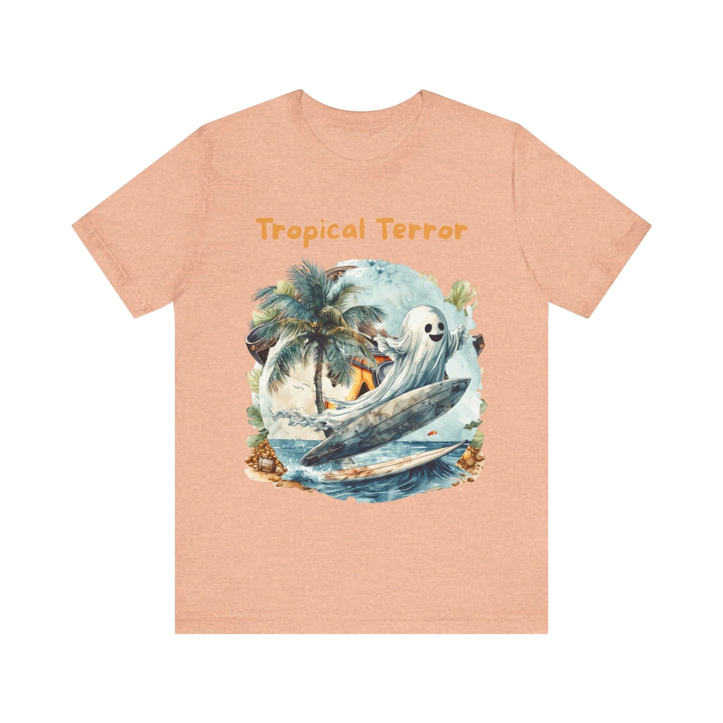 Tropical Terror Graphic Tee | Beach Vibes Shirt, Unisex Short Sleeve Shirt, Surfing Gift, Tropical Summer Tee, Fun Casual Wear