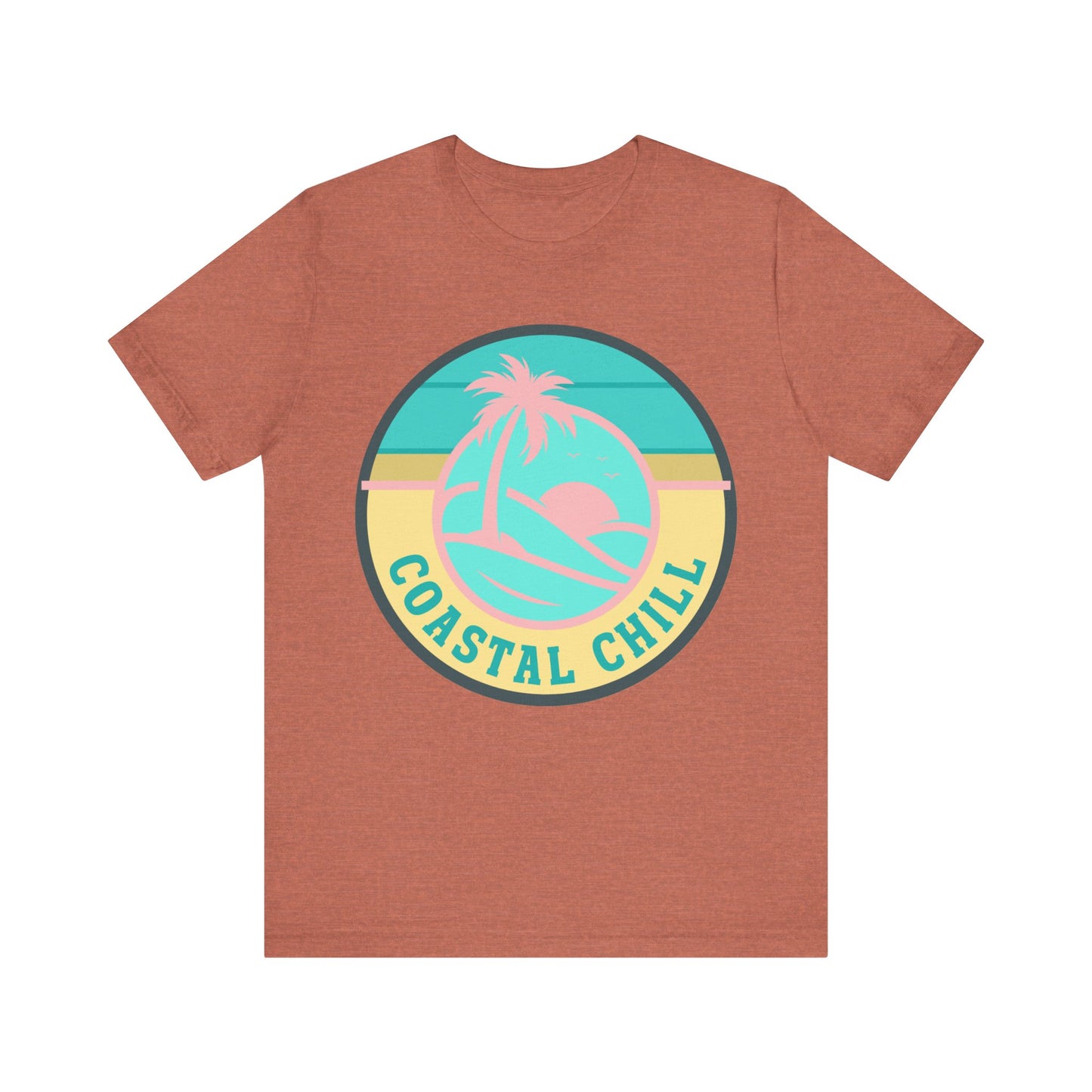 Coastal Chill Tee - Unisex Jersey Short Sleeve Shirt, Beachwear, Summer Fashion, Vacation Apparel, Graphic Tee, Relaxed Style