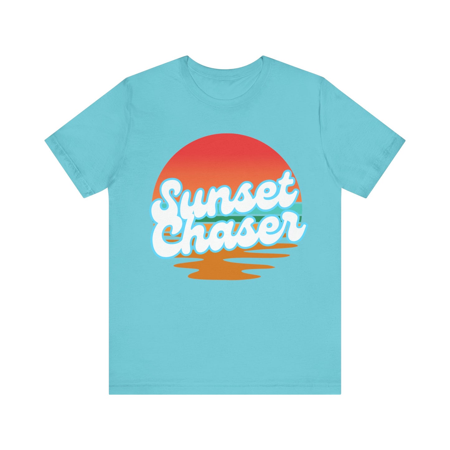 Sunset Chaser Tee - Unisex Short Sleeve T-Shirt for Beach Lovers, Summer Vibes, Vacation Wear, Gift for Nature Enthusiasts