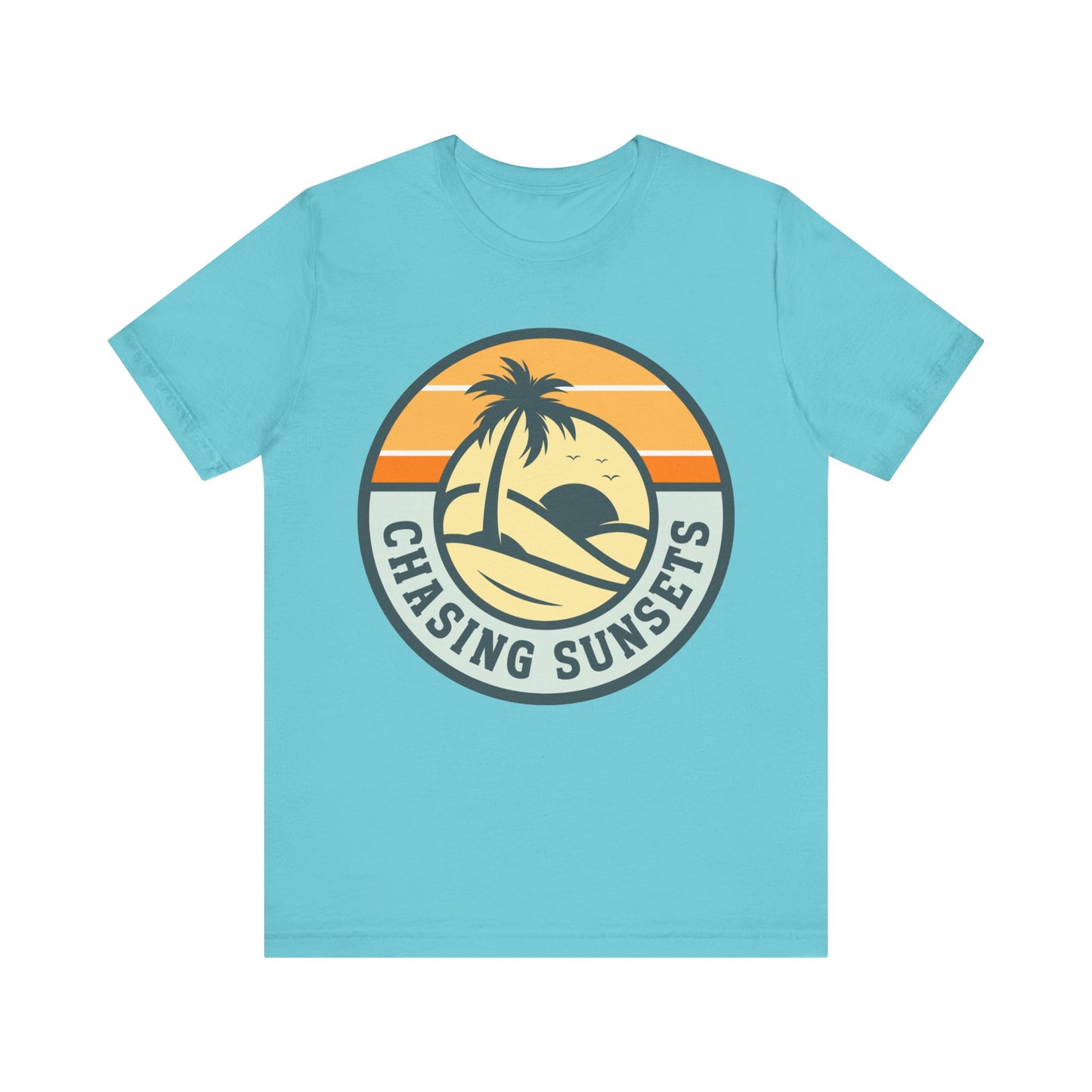 Chasing Sunsets Unisex Tee - Perfect for Beach Lovers, Summer Vibes, Casual Wear, Gift for Travelers, Sunset Enthusiasts