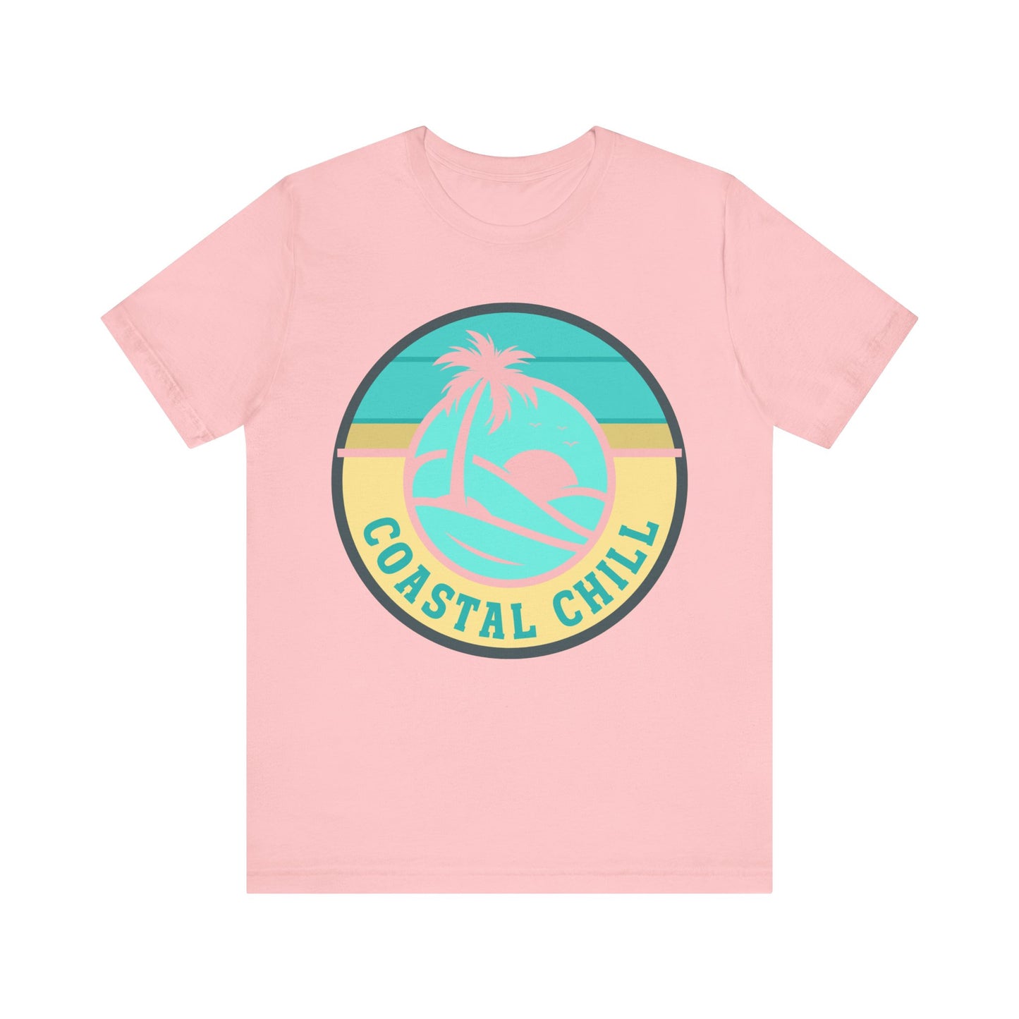 Coastal Chill Tee - Unisex Jersey Short Sleeve Shirt, Beachwear, Summer Fashion, Vacation Apparel, Graphic Tee, Relaxed Style