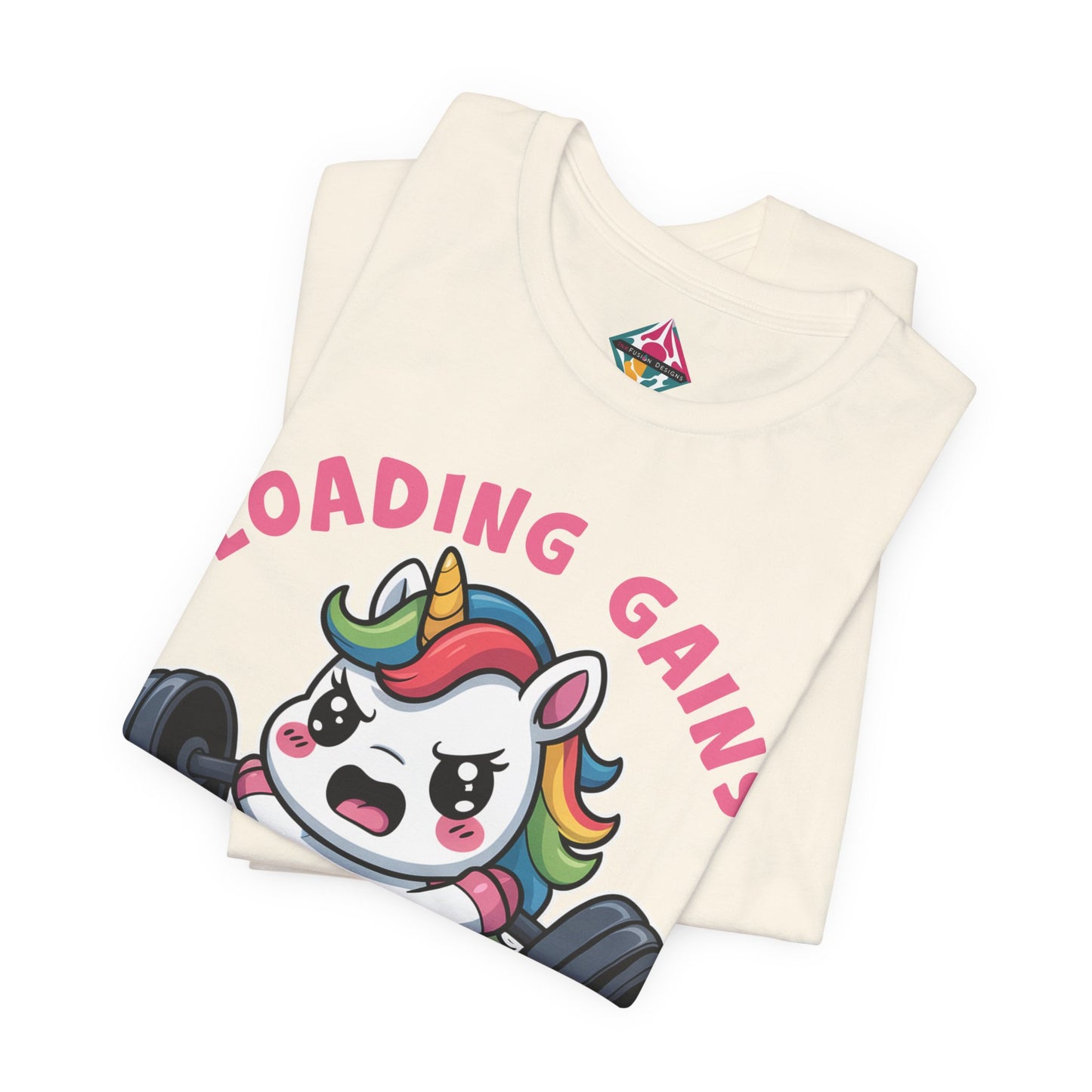 Loading Gains Please Wait Unicorn Gym T-Shirt