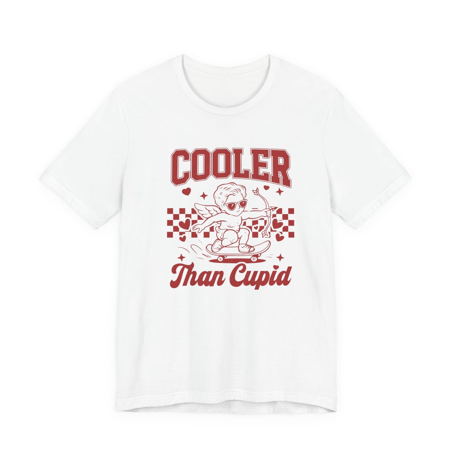 Cooler Than Cupid T‑Shirt — Retro Skater Valentine Tee