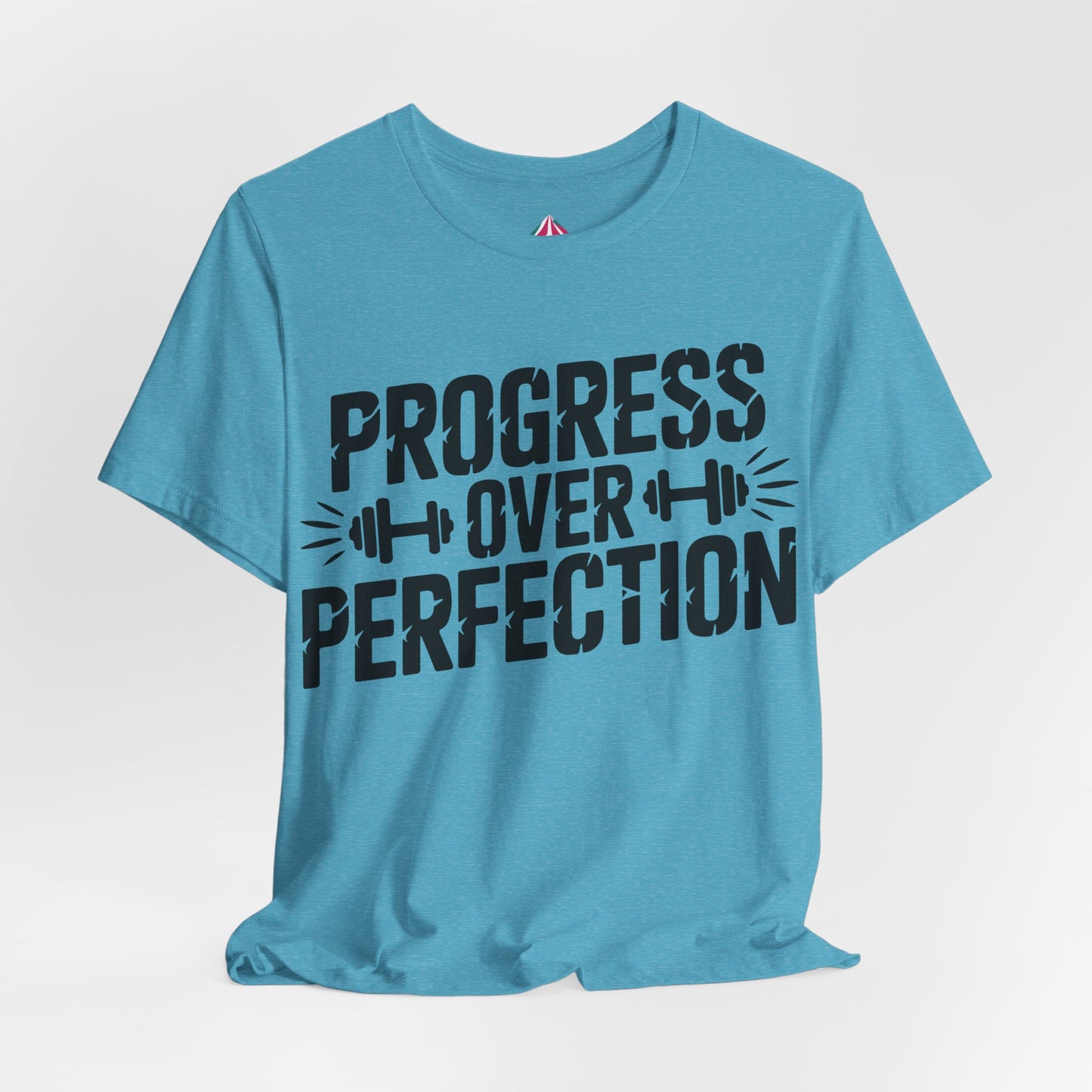 Progress Over Perfection Tee — Motivational Gym Workout T-Shirt